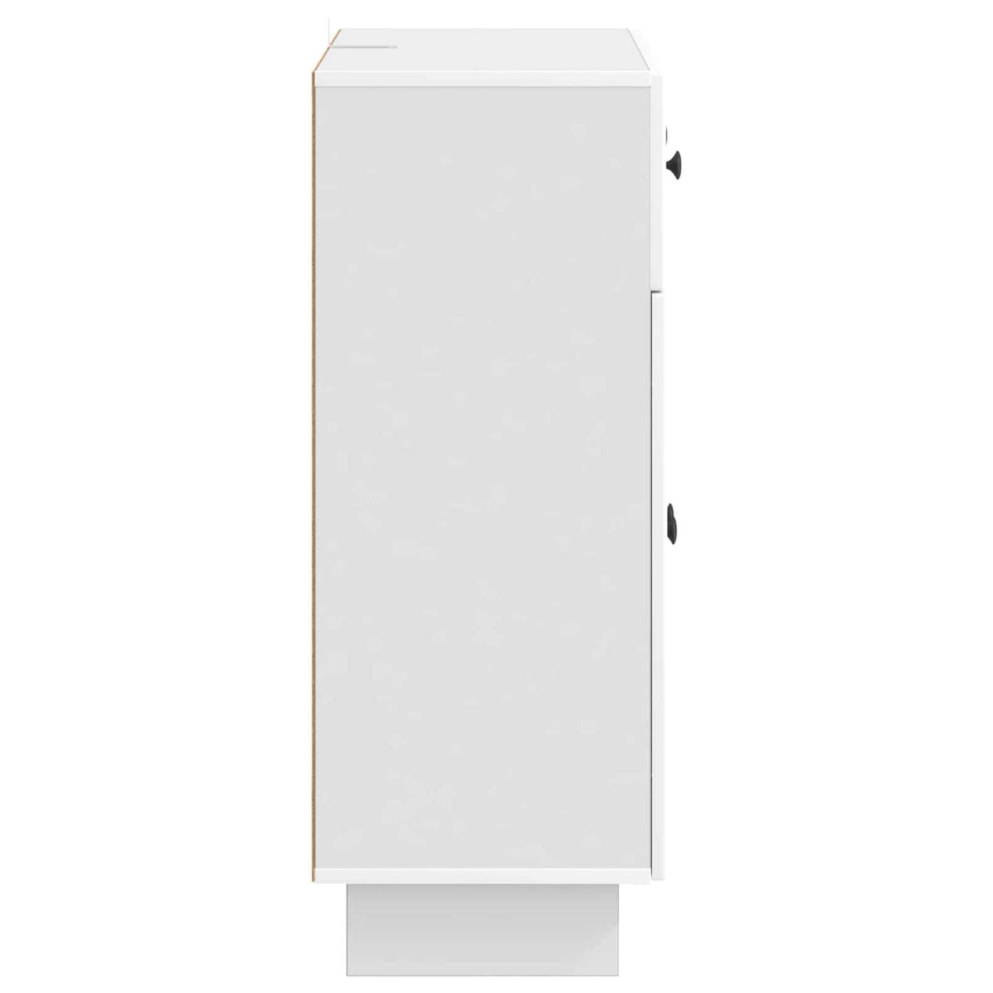 Sideboard High Gloss White 66 x 34.5 x 90 cm Engineered Wood