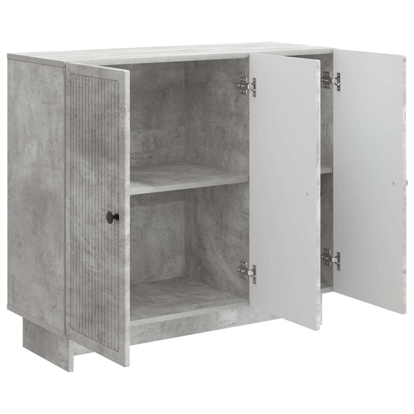Sideboard Concrete Grey 89 x 34.5 x 80 cm Engineered Wood