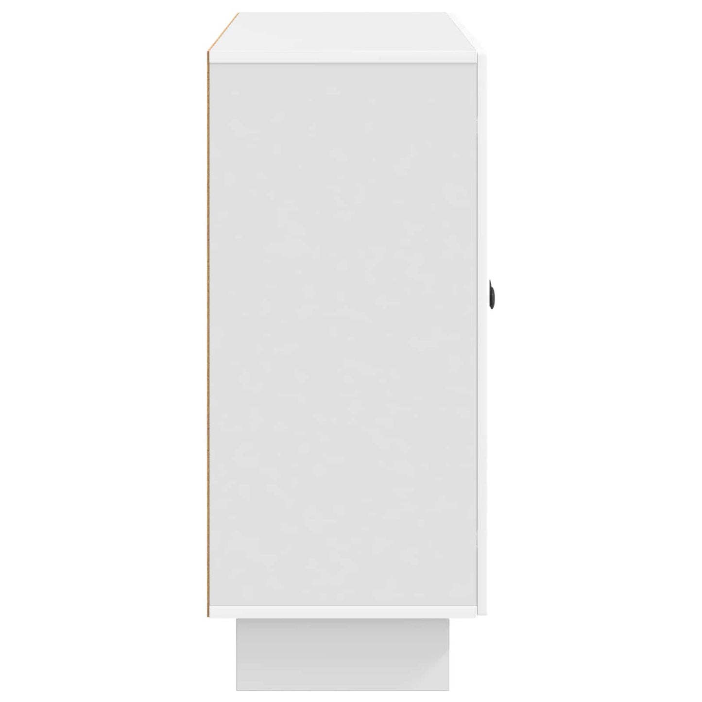 Sideboard High Gloss White 89 x 34.5 x 80 cm Engineered Wood