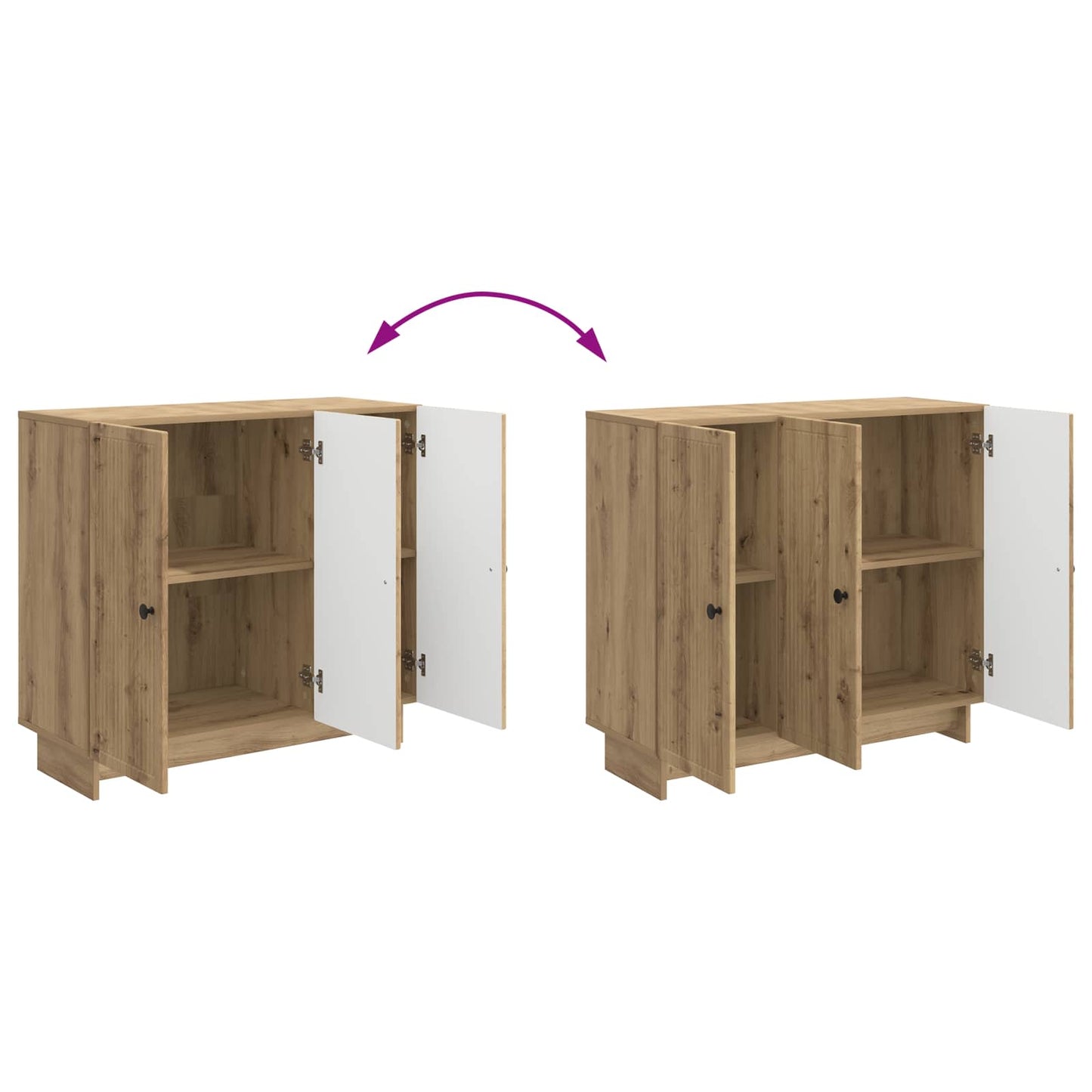 Sideboard Artisan Oak 89 x 34.5 x 80 cm Engineered Wood