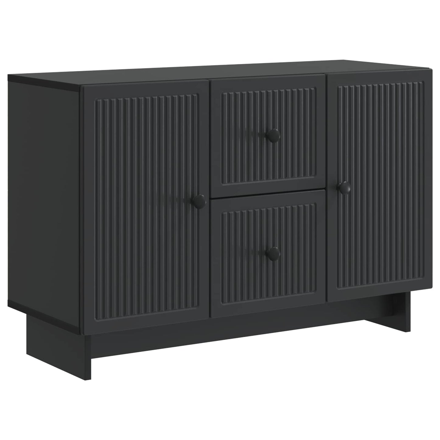 Sideboard with Drawer Black 89 x 34.5 x 60 cm Engineered Wood