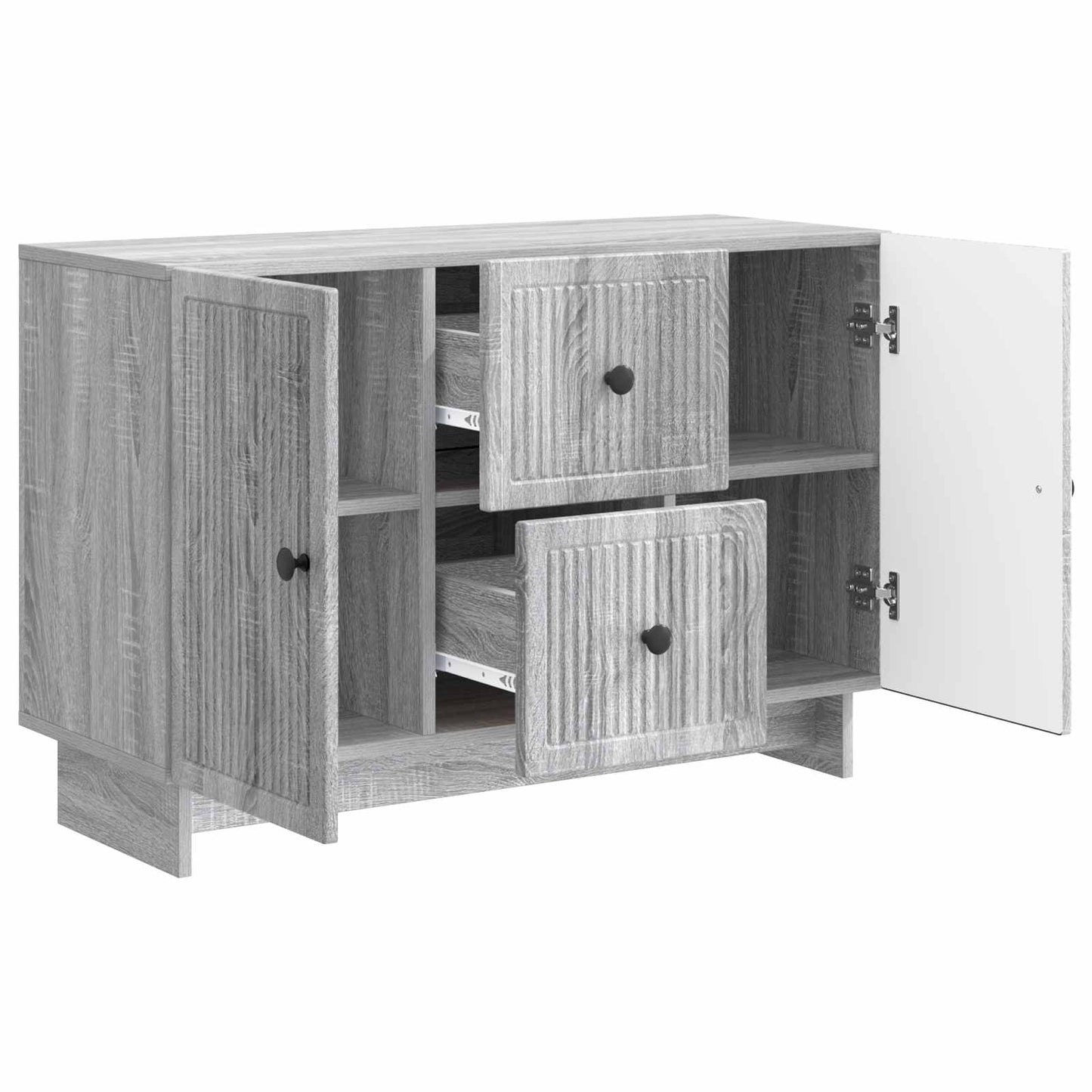 Sideboard Grey Sonoma 89 x 34.5 x 60 cm Engineered Wood