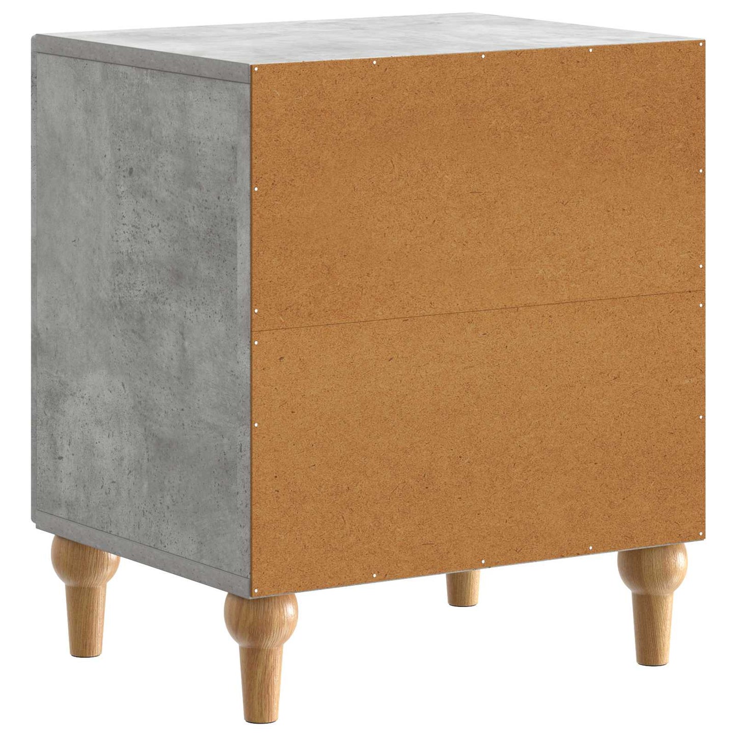 Bedside Cabinet 2 pcs Concrete Grey 43 x 34.5 x 50 cm