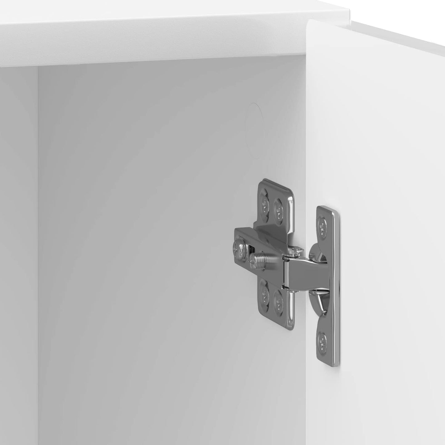 Bedside Cabinet 2 pcs High Gloss White 43 x 34.5 x 50 cm