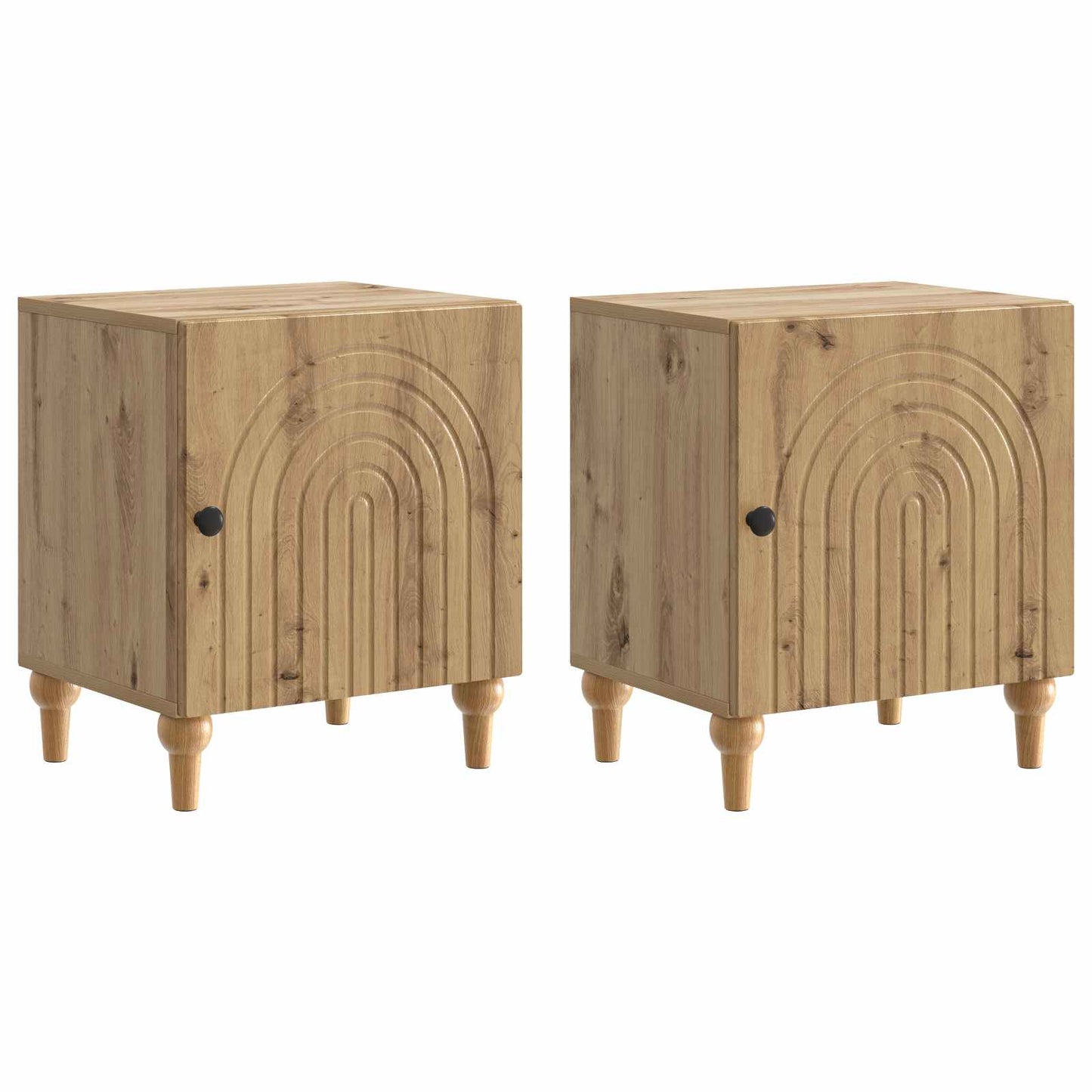 Bedside Cabinet 2 pcs Artisan Oak 43 x 34.5 x 50 cm