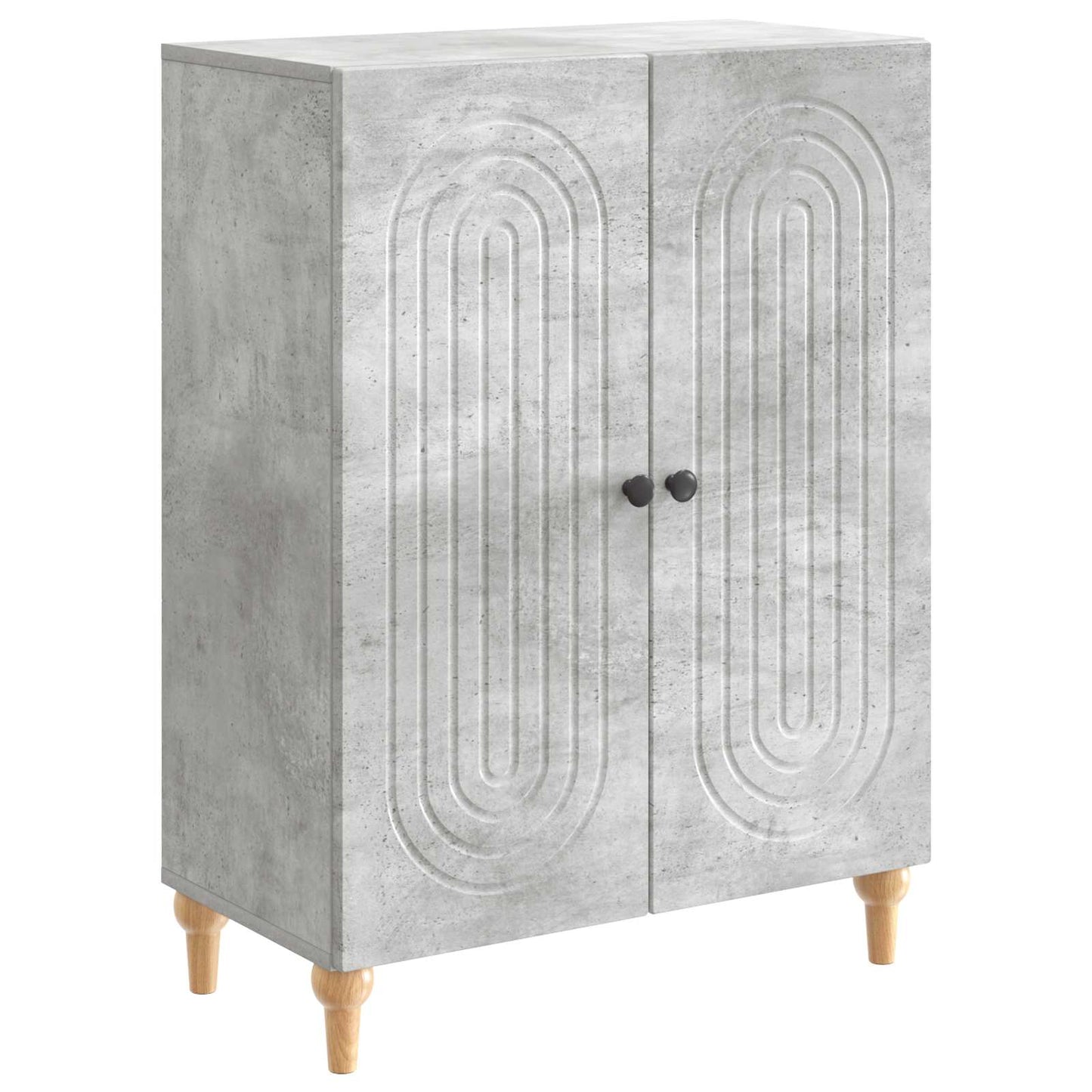 Sideboard Concrete Grey 66 x 34.5 x 90 cm Engineered Wood