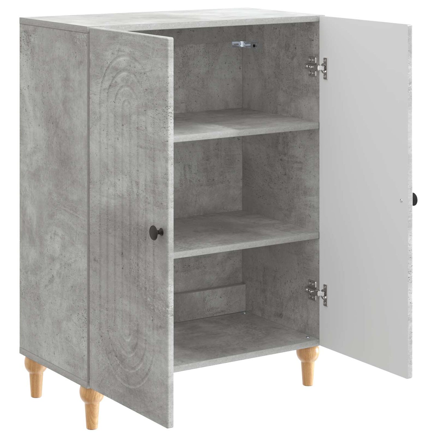 Sideboard Concrete Grey 66 x 34.5 x 90 cm Engineered Wood