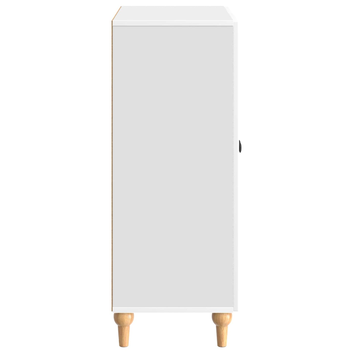 Sideboard High Gloss White 66 x 34.5 x 90 cm Engineered Wood