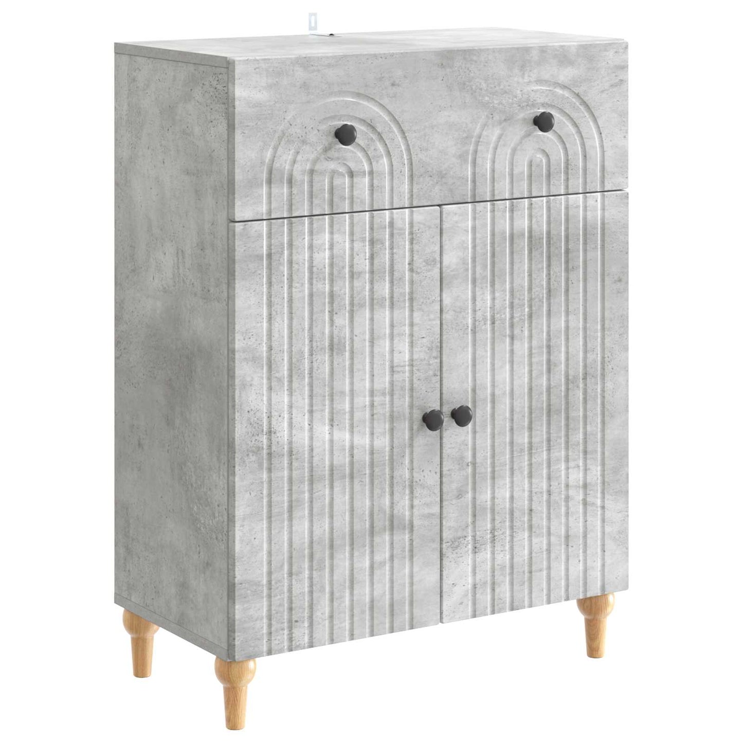 Sideboard Concrete Grey 66 x 34.5 x 90 cm Engineered Wood