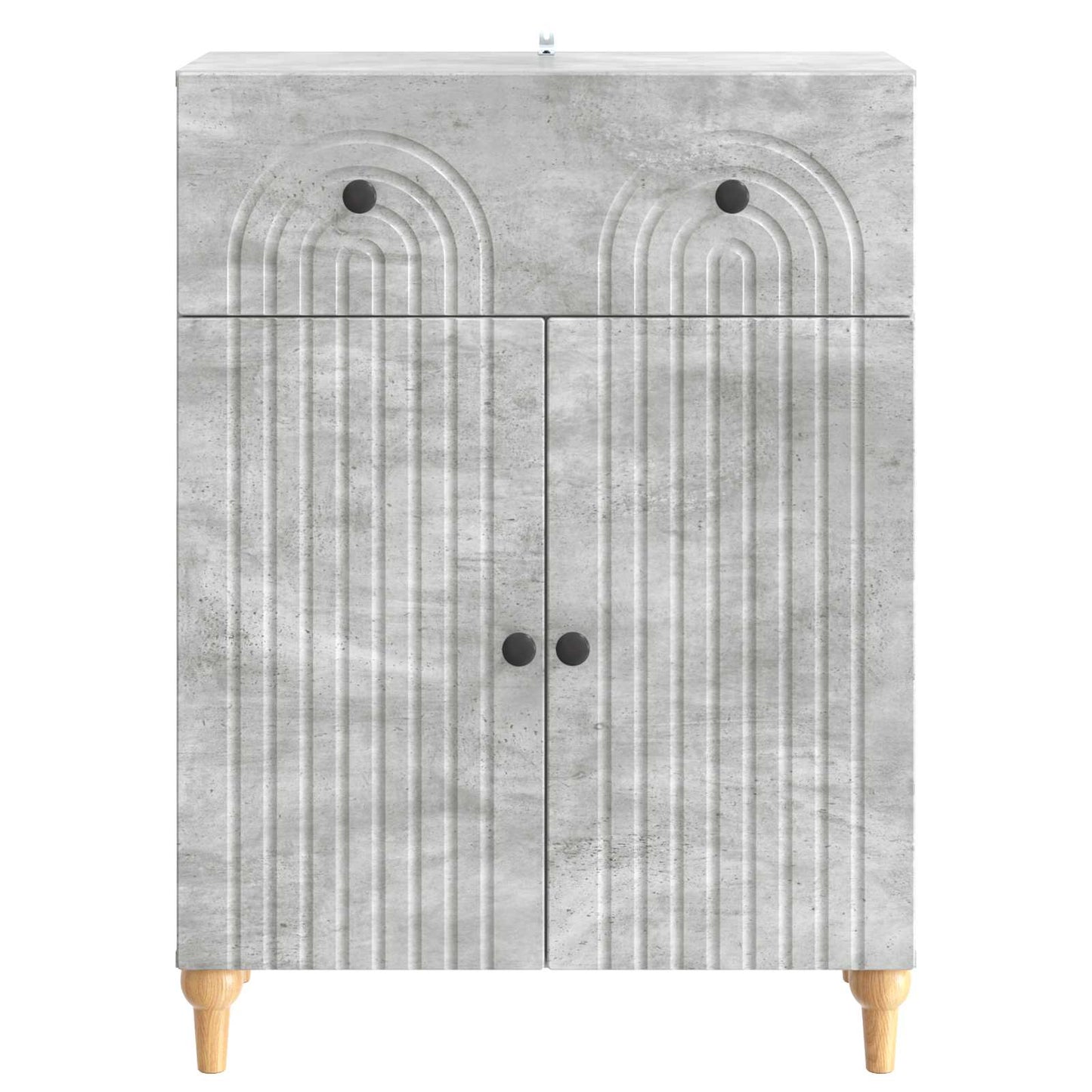 Sideboard Concrete Grey 66 x 34.5 x 90 cm Engineered Wood