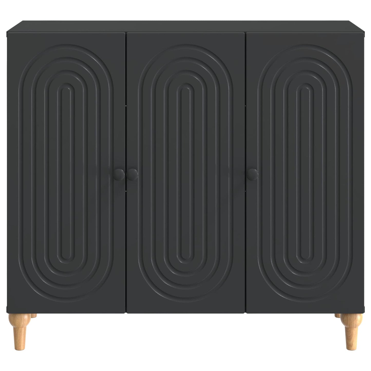 Sideboard Black 89 x 34.5 x 80 cm Engineered Wood