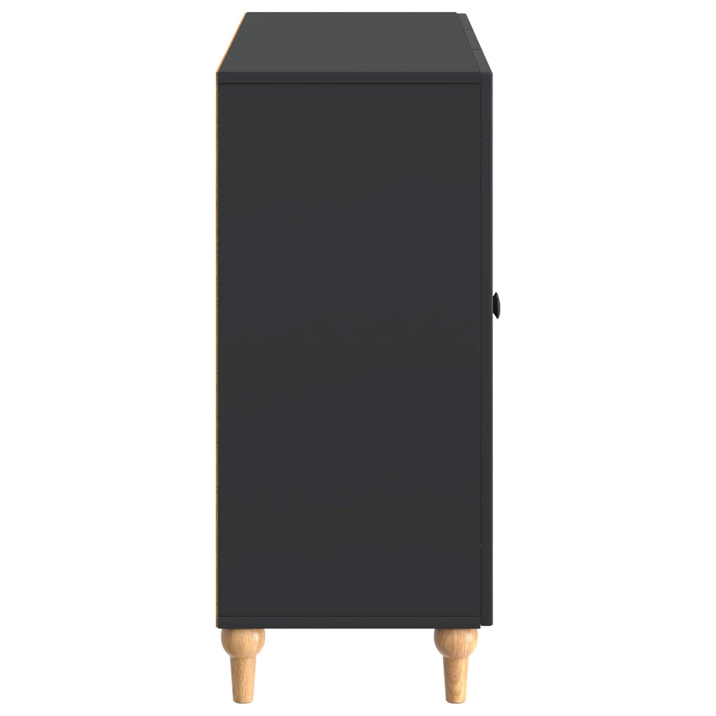 Sideboard Black 89 x 34.5 x 80 cm Engineered Wood