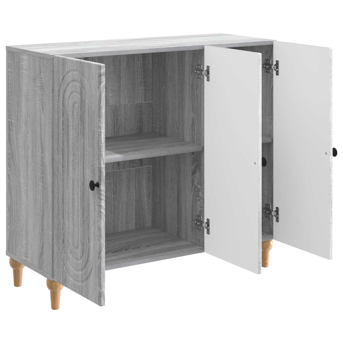 Sideboard Grey Sonoma 89 x 34.5 x 80 cm Engineered Wood