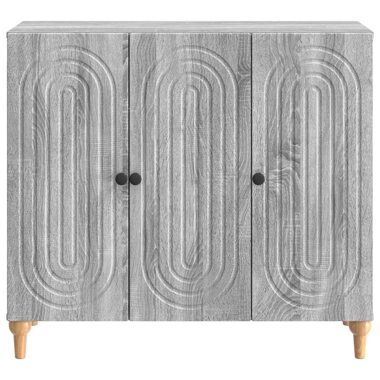 Sideboard Grey Sonoma 89 x 34.5 x 80 cm Engineered Wood