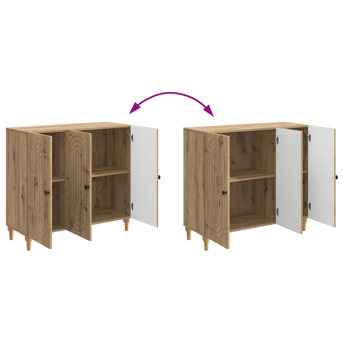 Sideboard Artisan Oak 89 x 34.5 x 80 cm Engineered Wood