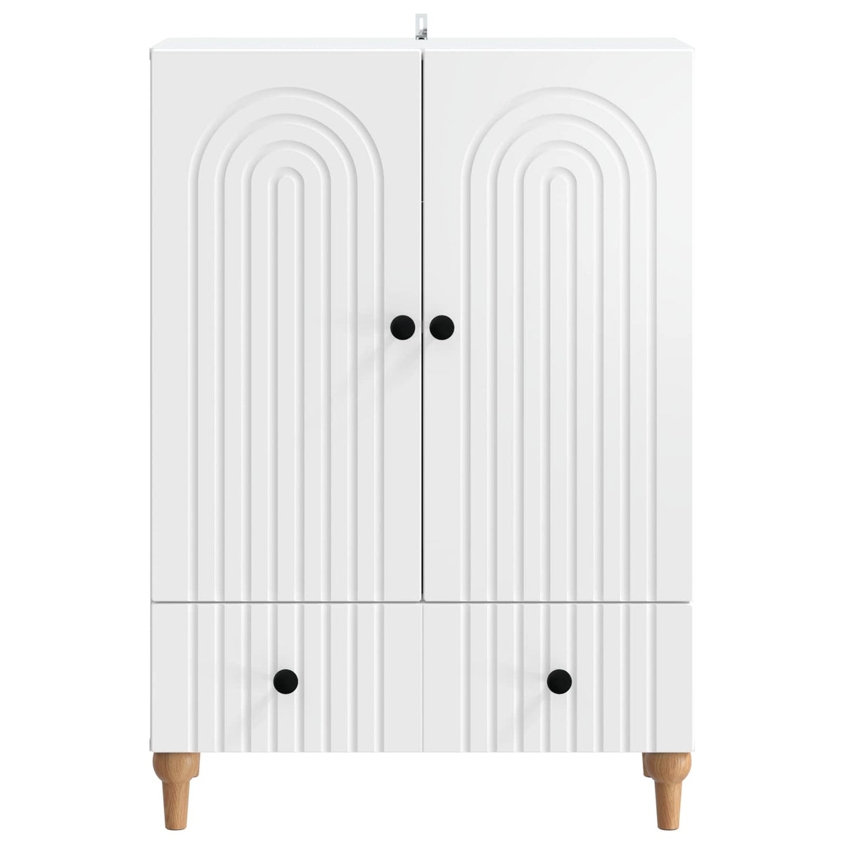 Sideboard White 66 x 34.5 x 95 cm Engineered Wood
