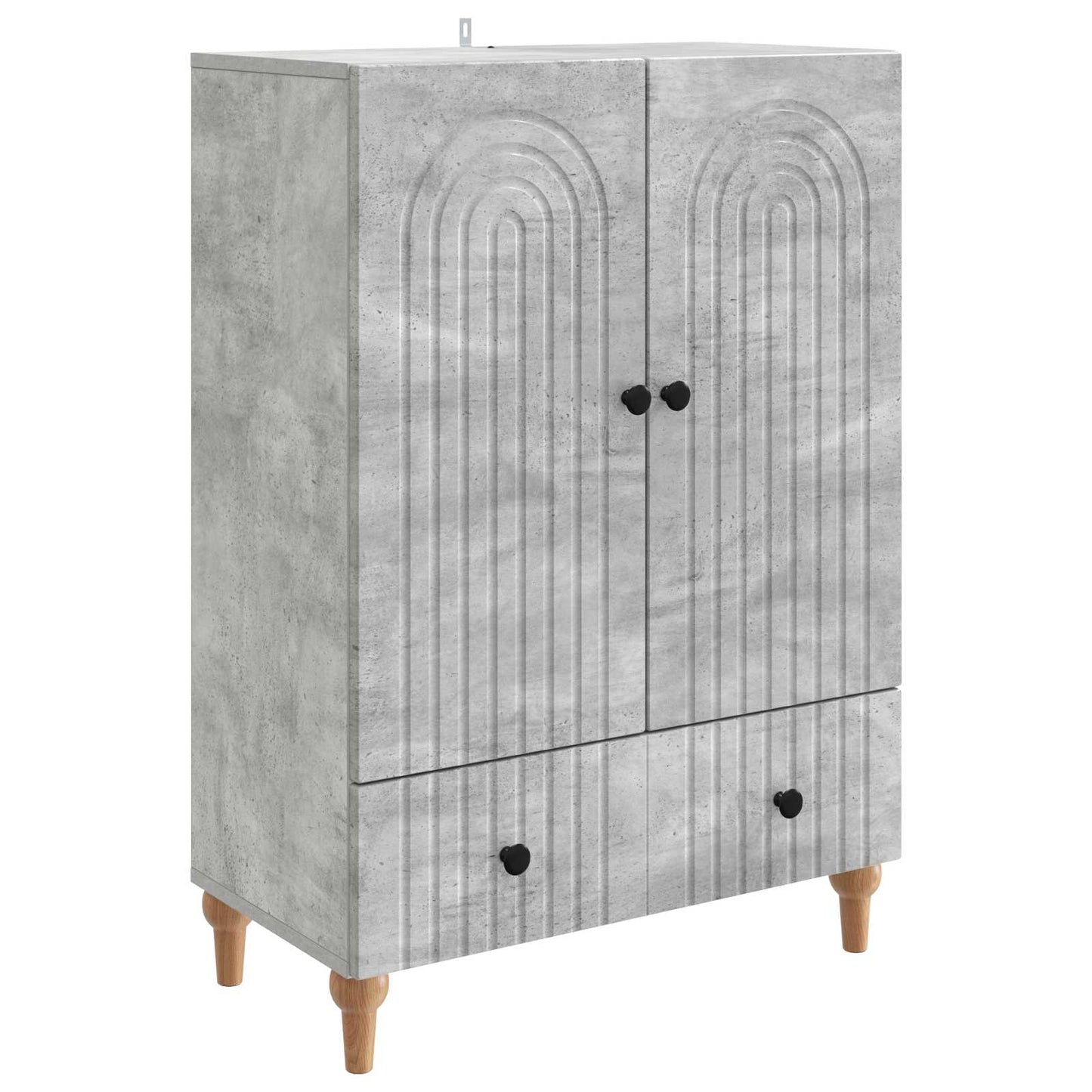 Sideboard Concrete Grey 66 x 34.5 x 95 cm Engineered Wood