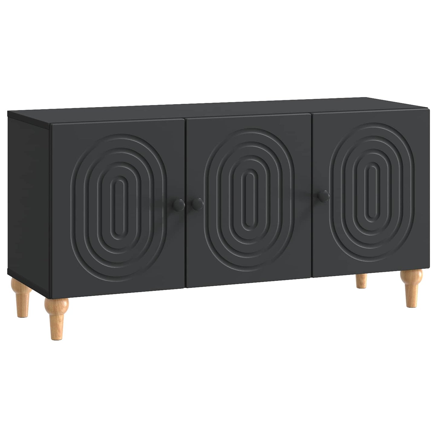 TV Cabinet 99 x 34.5 x 50 cm Black Engineered Wood