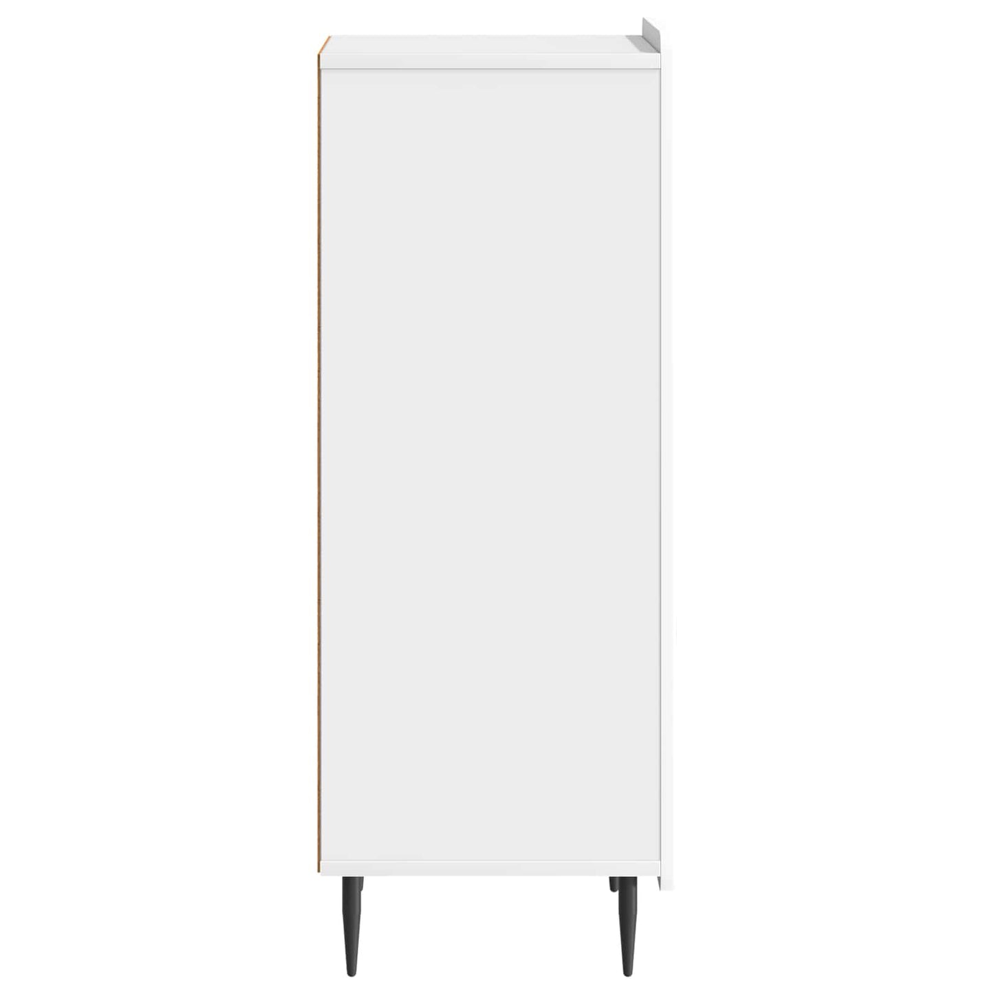 Sideboard High Gloss White 34.5 x 33 x 92 cm Engineered Wood