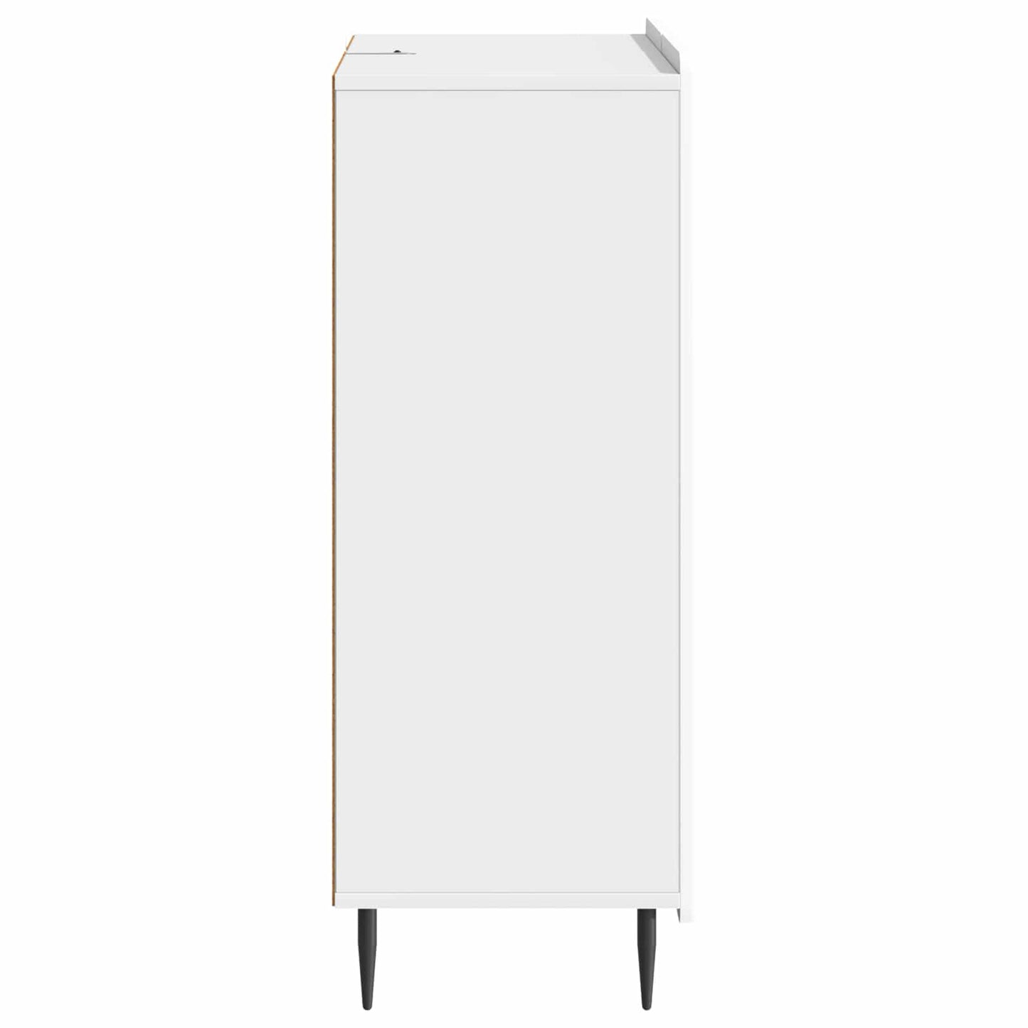 Sideboard High Gloss White 66 x 34.5 x 91.5 cm Engineered Wood