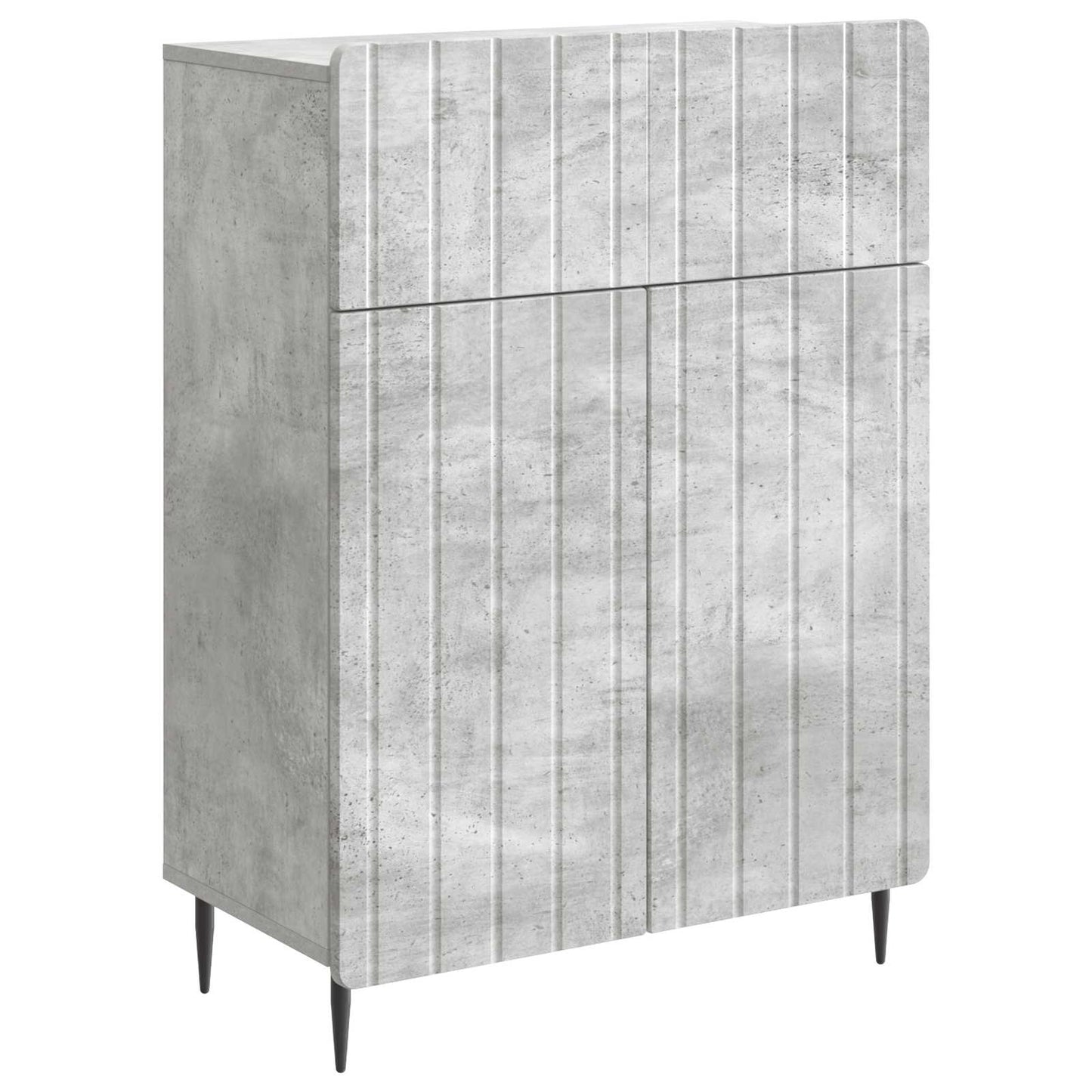 Sideboard Concrete Grey 66 x 34.5 x 92 cm Engineered Wood