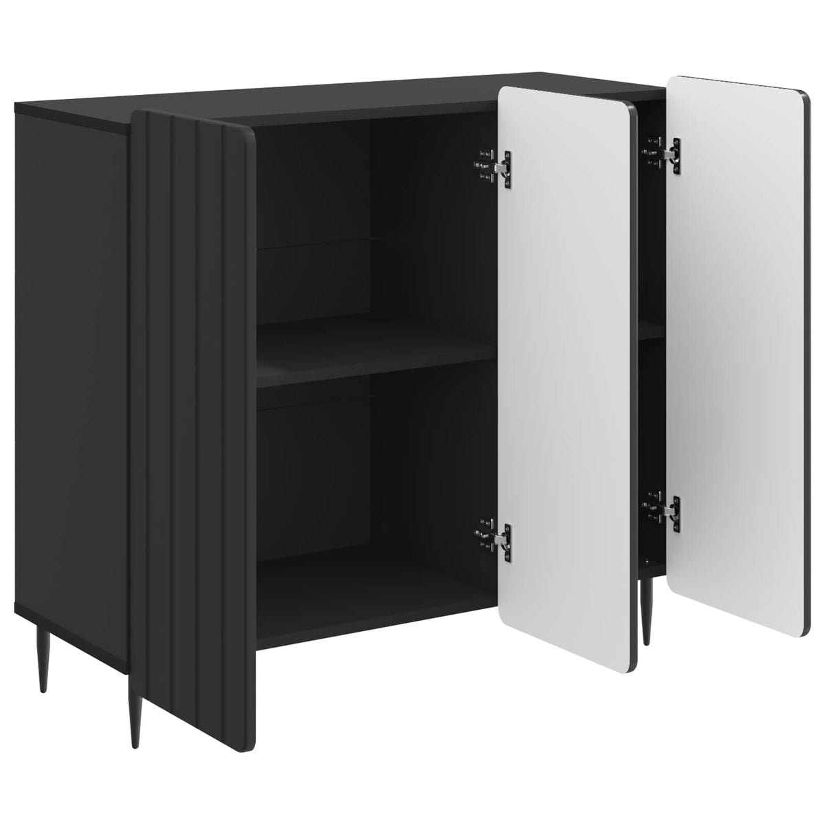 Sideboard Black 89 x 34.5 x 82 cm Engineered Wood