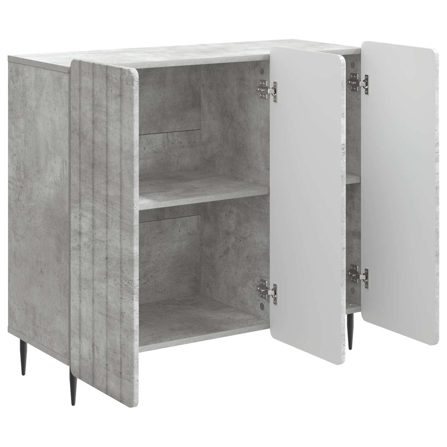 Sideboard Concrete Grey 89 x 34.5 x 82 cm Engineered Wood