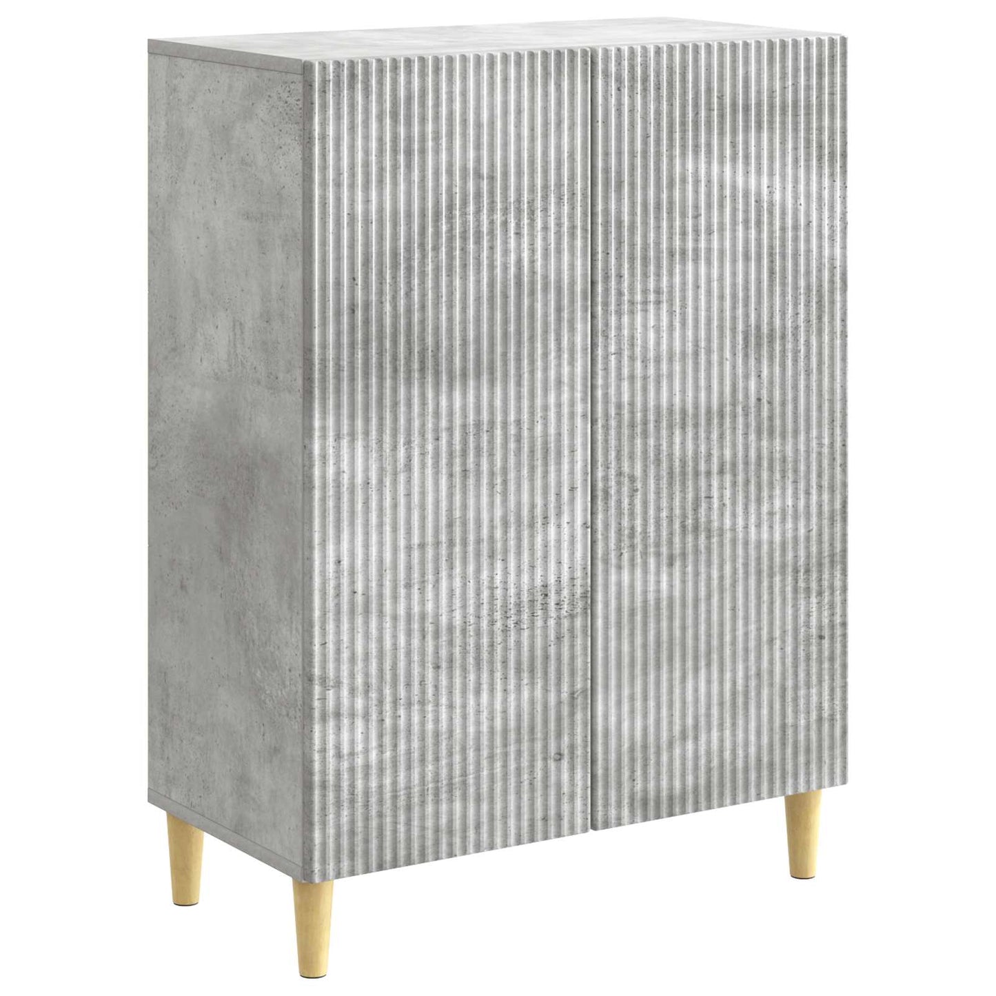 Sideboard Concrete Grey 66 x 34.5 x 90 cm Engineered Wood