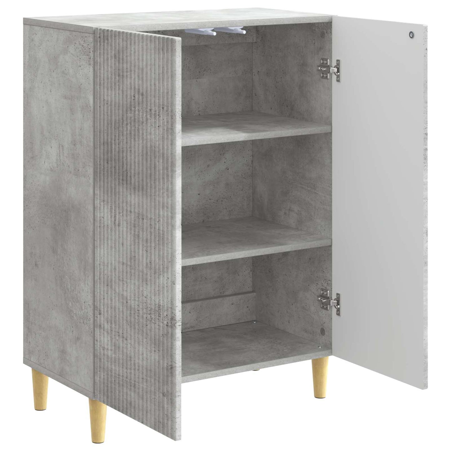 Sideboard Concrete Grey 66 x 34.5 x 90 cm Engineered Wood
