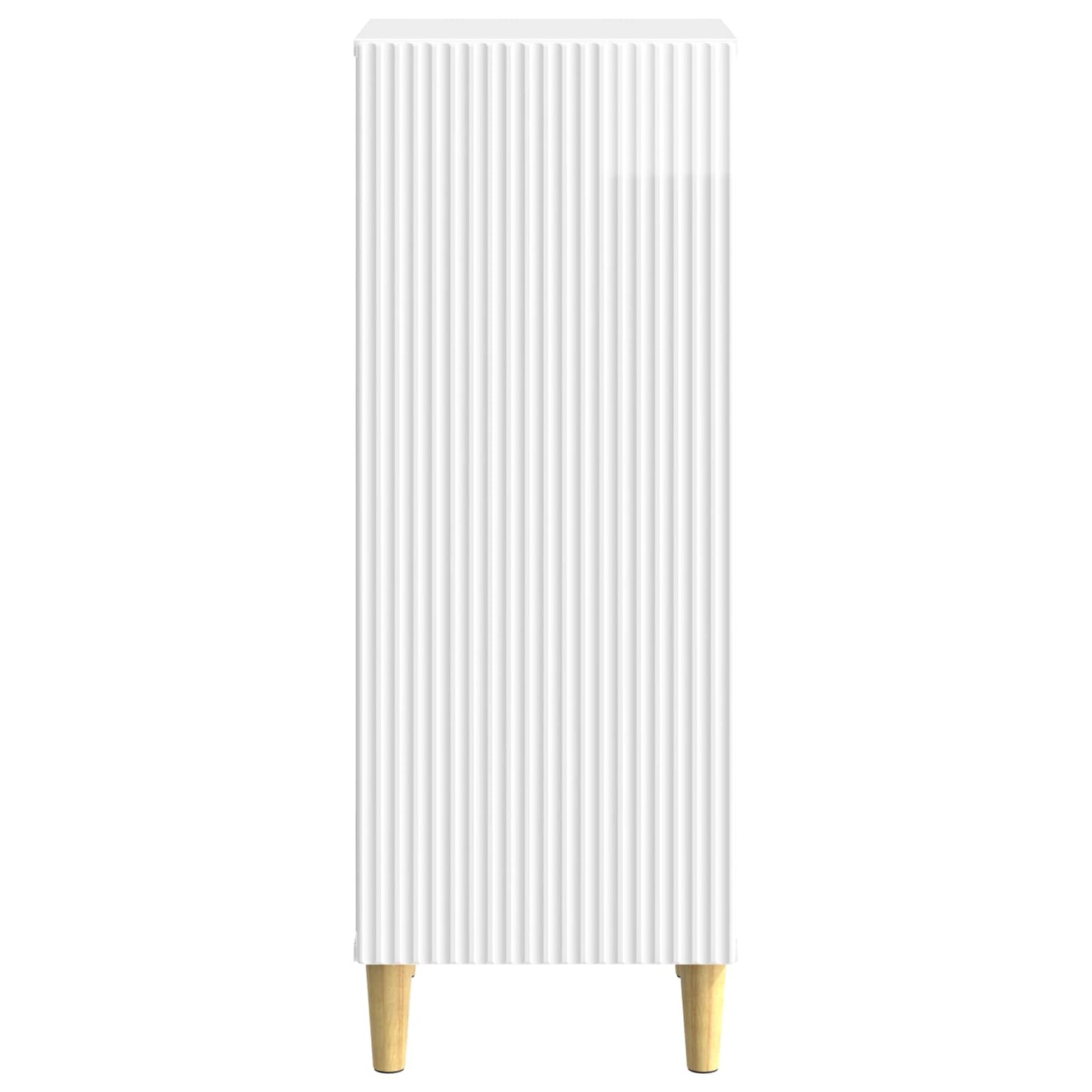 Sideboard High Gloss White 33 x 34.5 x 90 cm Engineered Wood