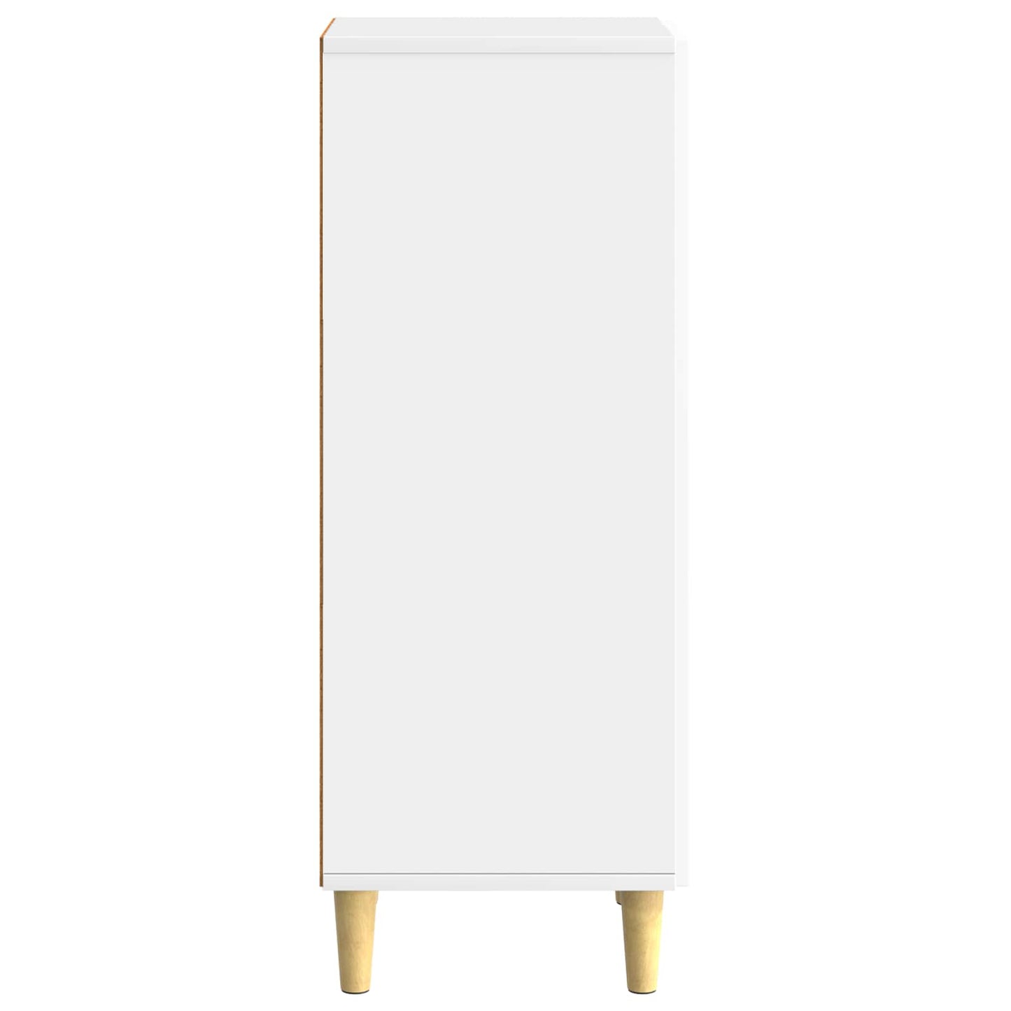 Sideboard High Gloss White 33 x 34.5 x 90 cm Engineered Wood