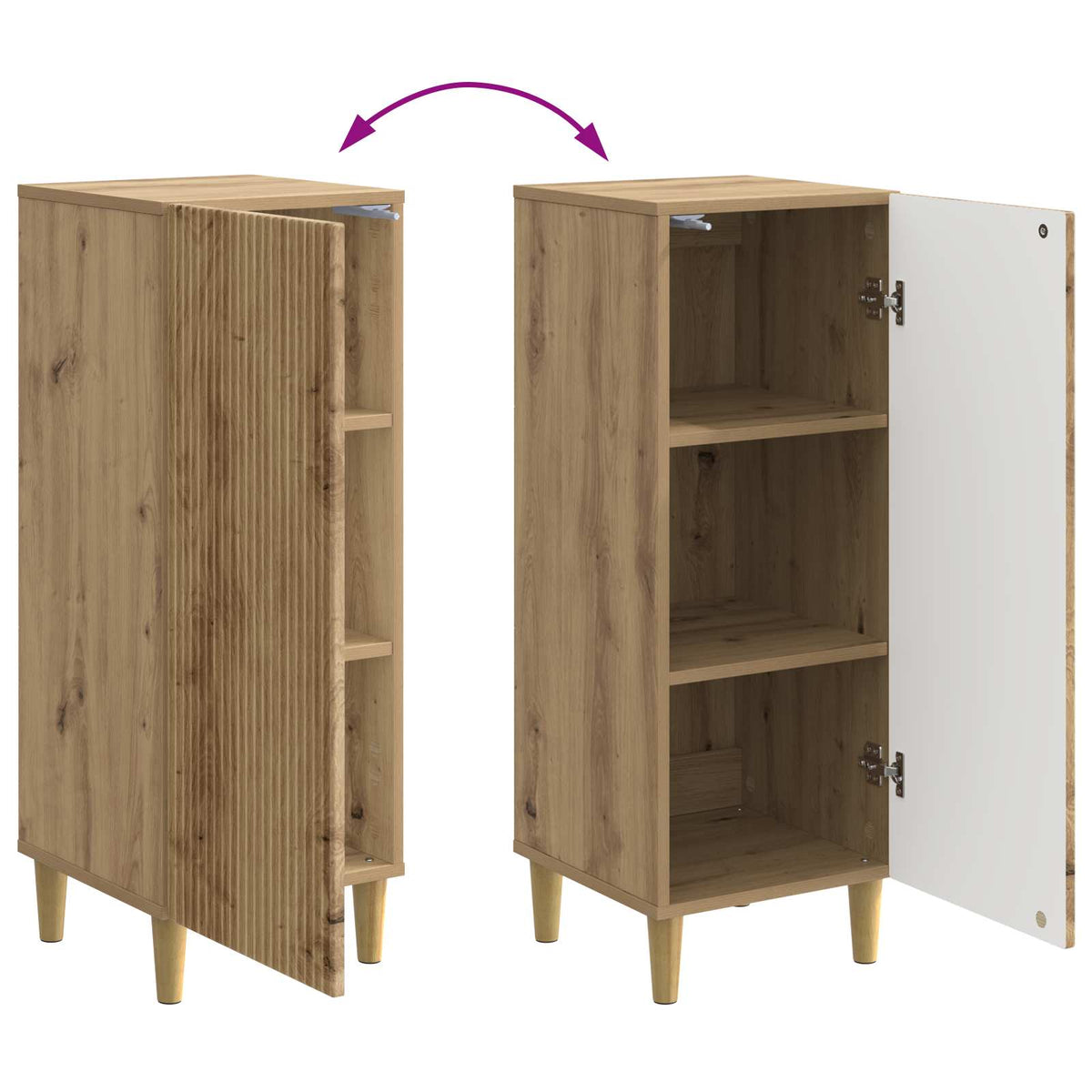 Sideboard Artisan Oak 33 x 34.5 x 90 cm Engineered Wood