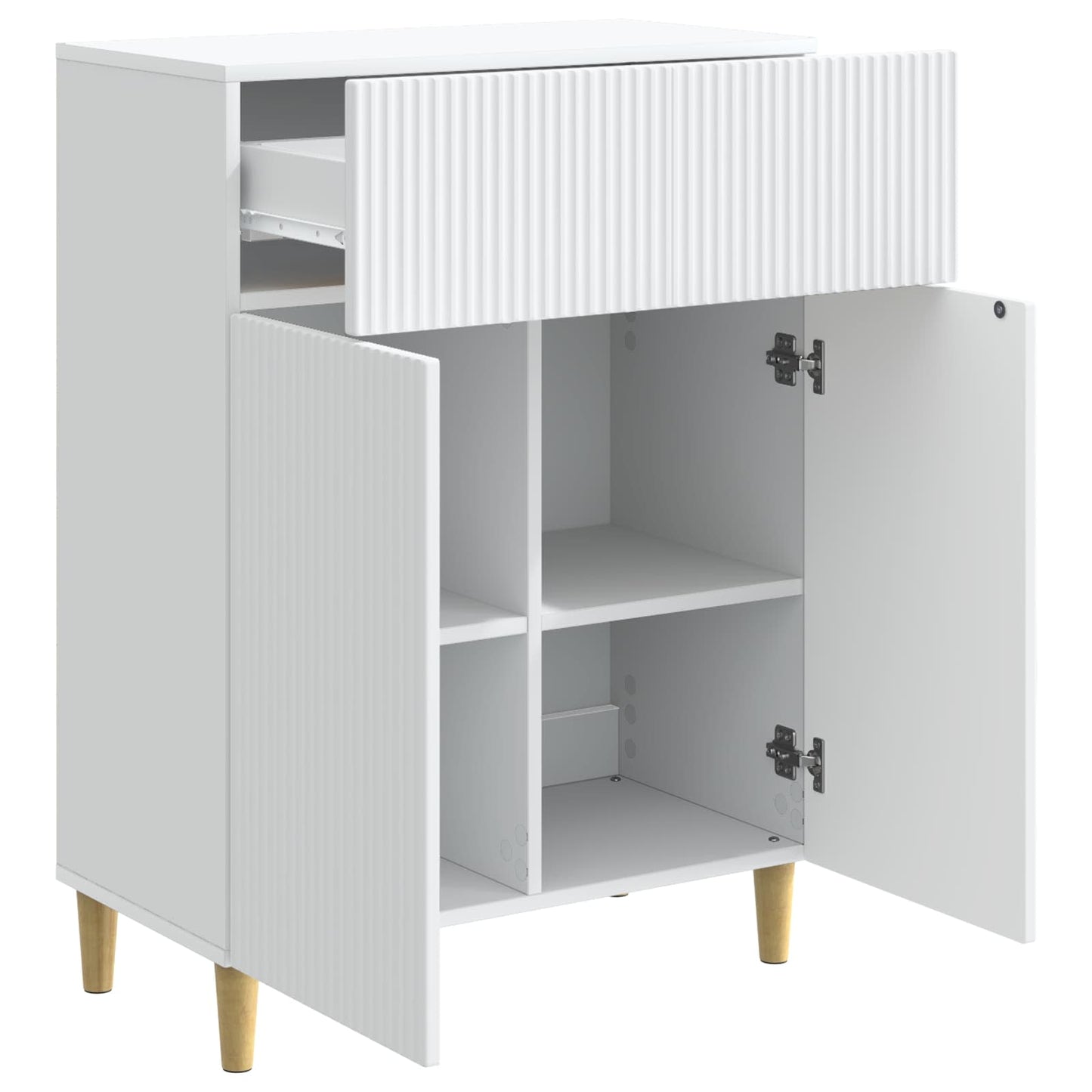 Sideboard White 66 x 34.5 x 90 cm Engineered Wood