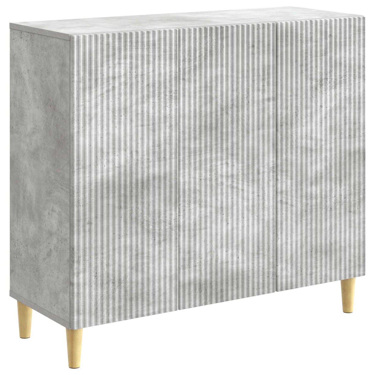 Sideboard Concrete Grey 89 x 34.5 x 80 cm Engineered Wood