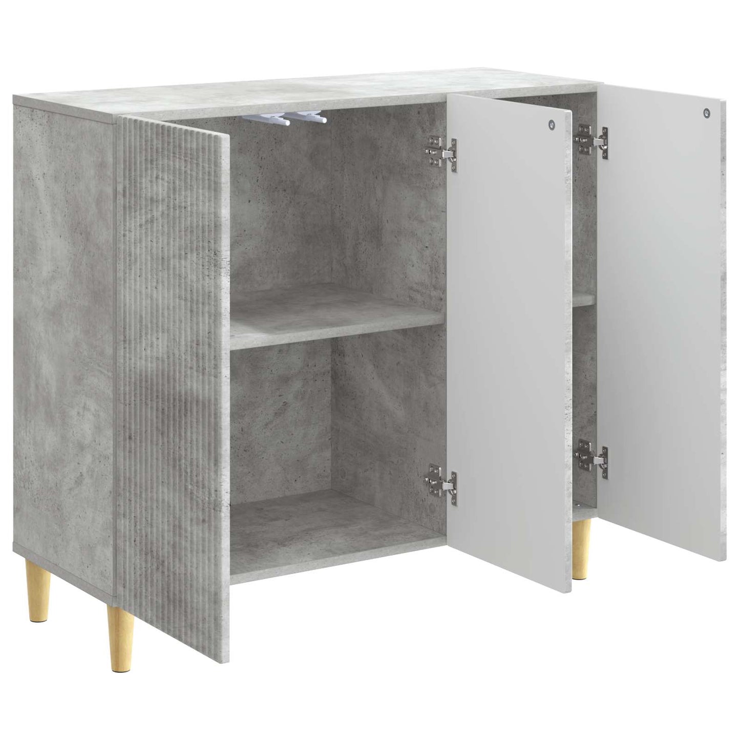 Sideboard Concrete Grey 89 x 34.5 x 80 cm Engineered Wood