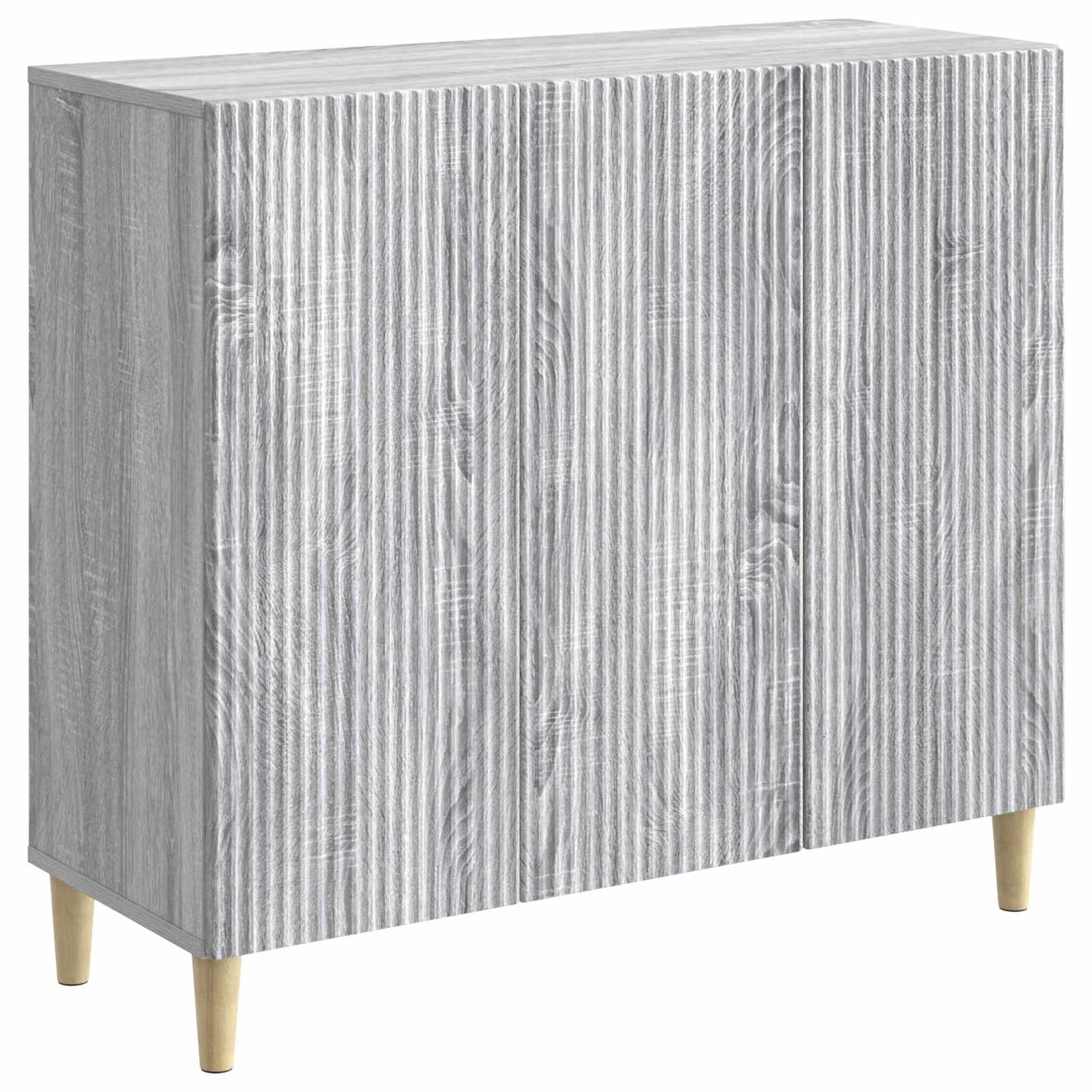 Sideboard Grey Sonoma 89 x 34.5 x 80 cm Engineered Wood