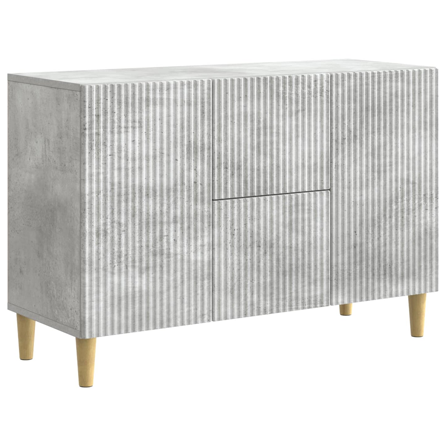 Sideboard Concrete Grey 89 x 34.5 x 60 cm Engineered Wood