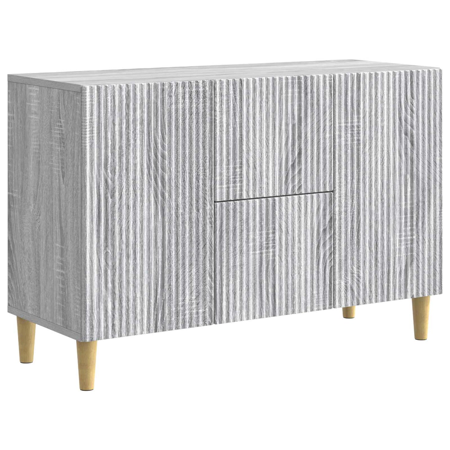 Sideboard Grey Sonoma 89 x 34.5 x 60 cm Engineered Wood