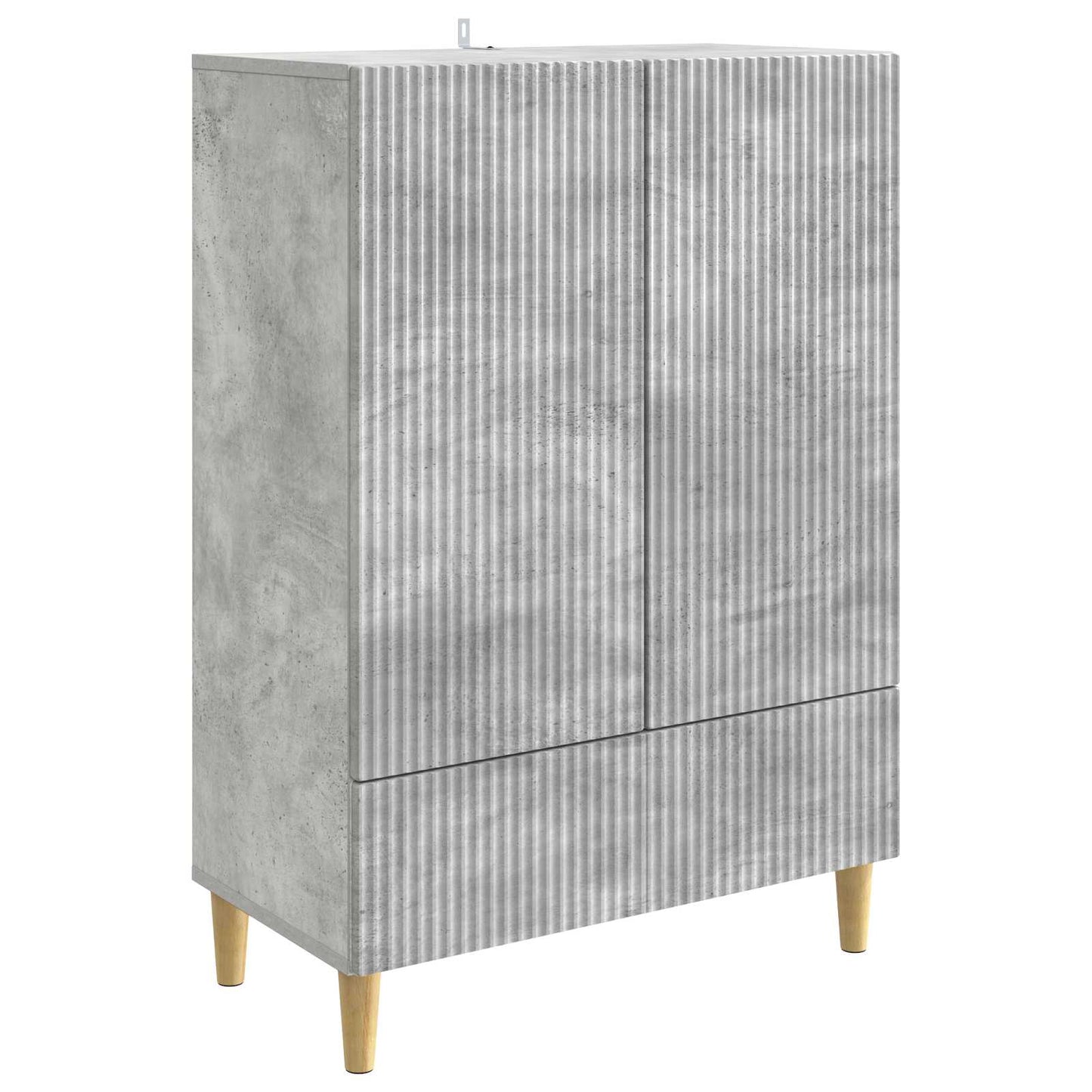 Sideboard Concrete Grey 66 x 34.5 x 95 cm Engineered Wood