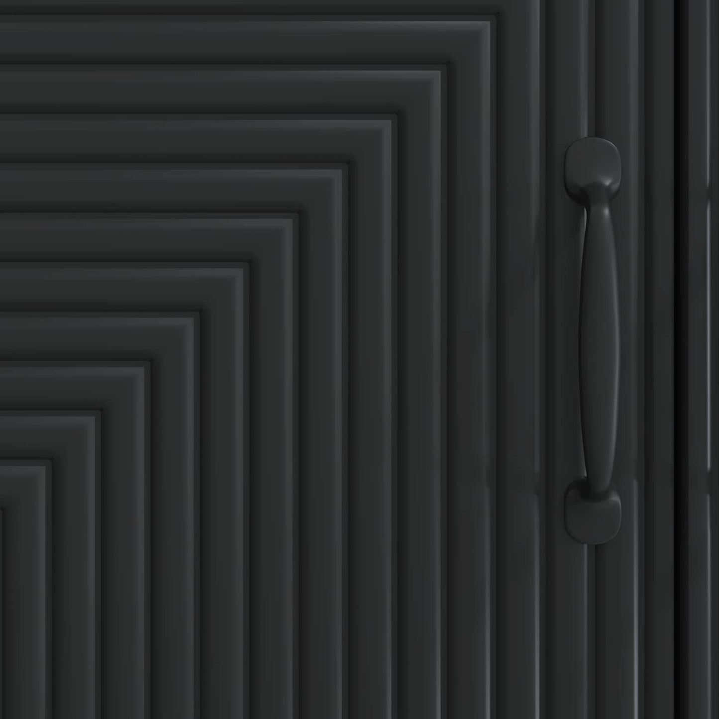 Sideboard Black 66 x 34.5 x 89.5 cm Engineered Wood