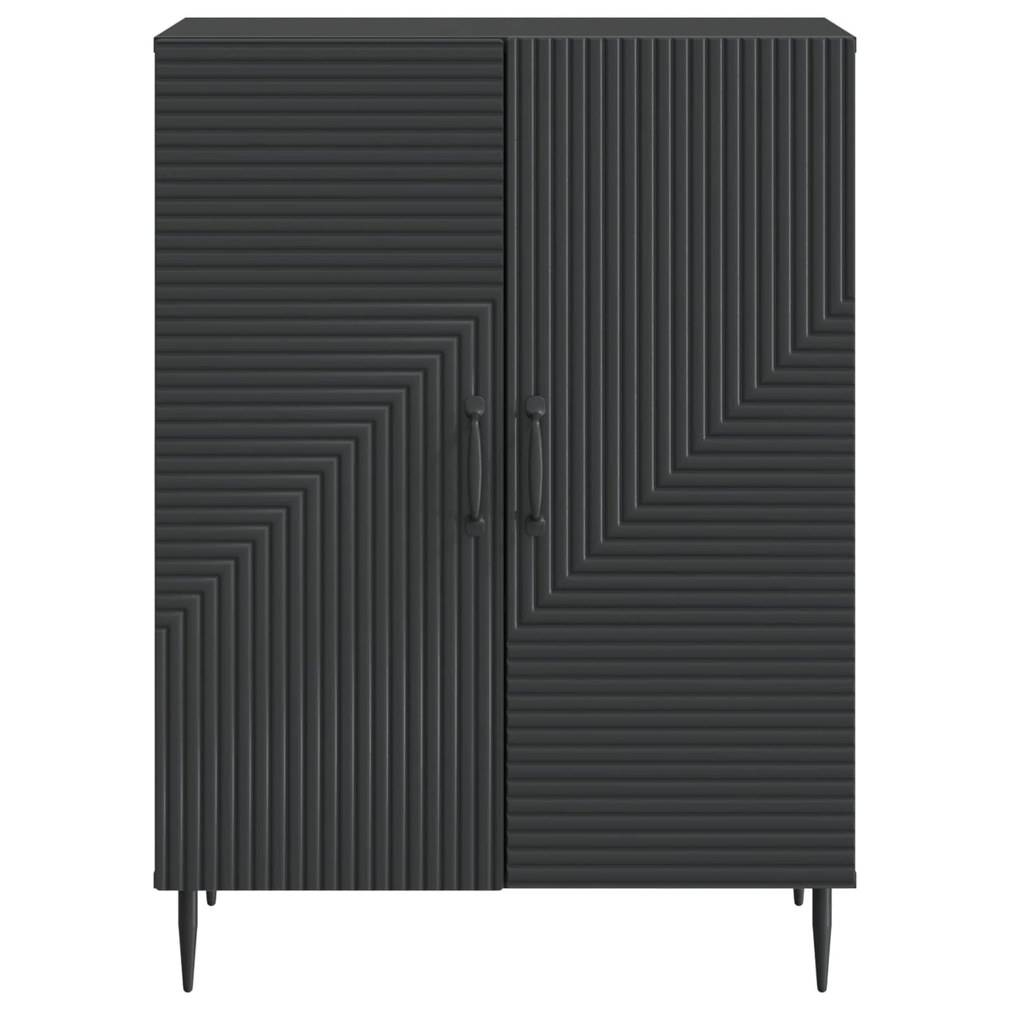Sideboard Black 66 x 34.5 x 89.5 cm Engineered Wood