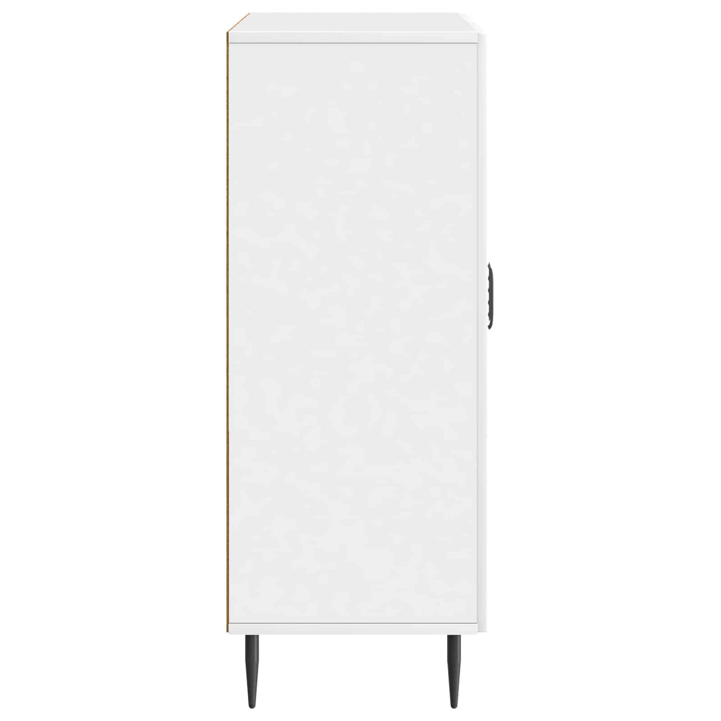 Sideboard High Gloss White 66 x 34.5 x 89.5 cm Engineered Wood
