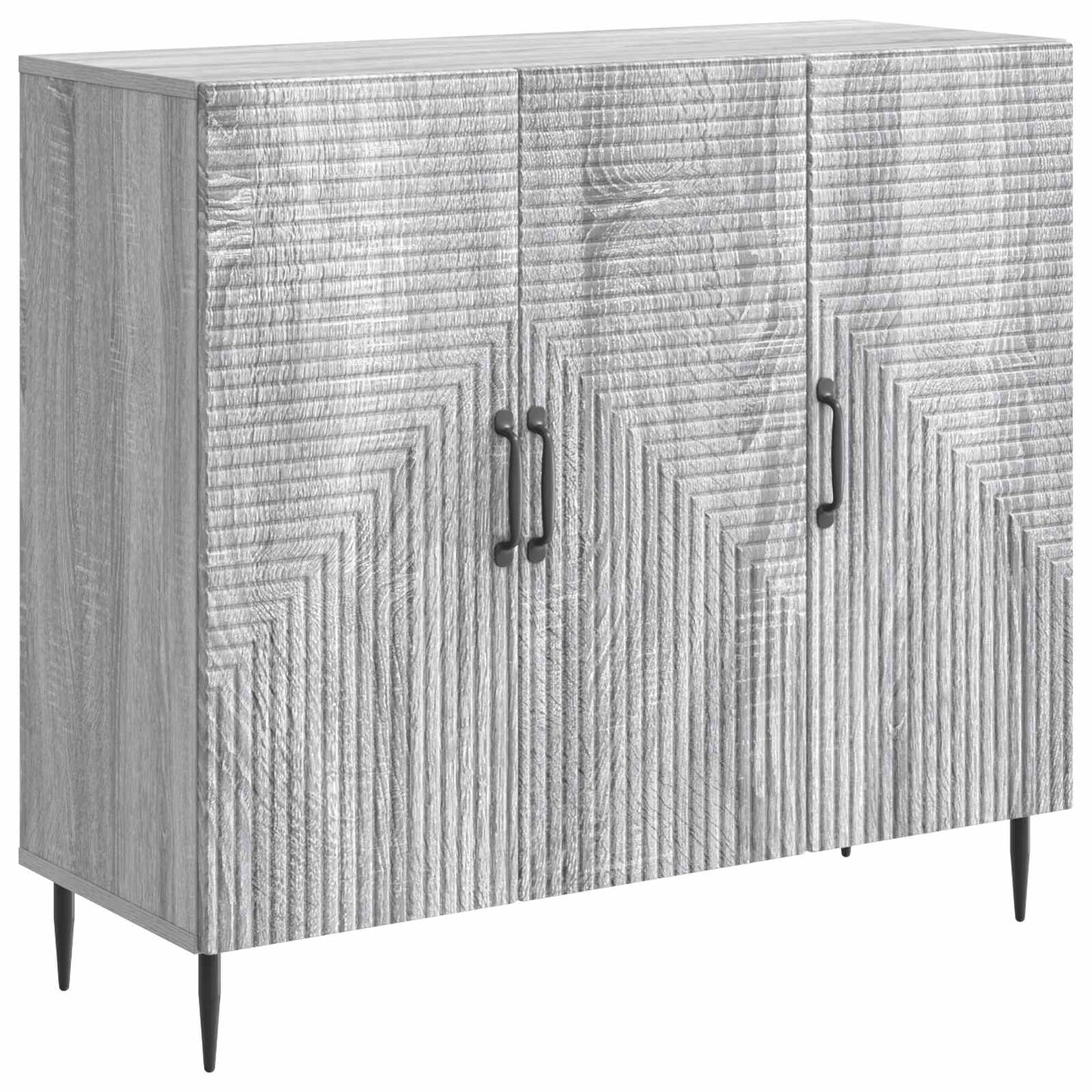 Sideboard Grey Sonoma 89 x 34.5 x 80 cm Engineered Wood