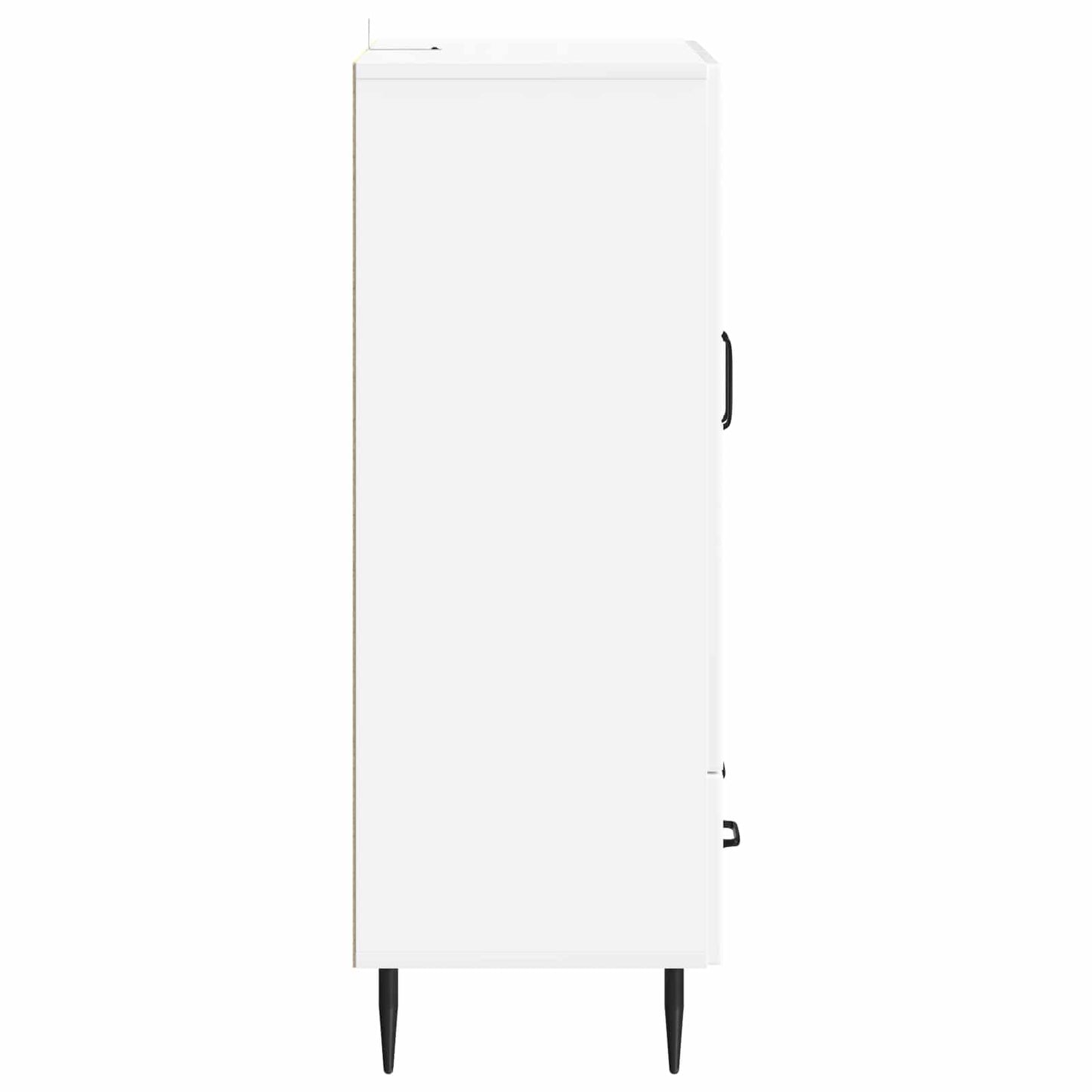 Sideboard High Gloss White 66 x 34.5 x 95 cm Engineered Wood