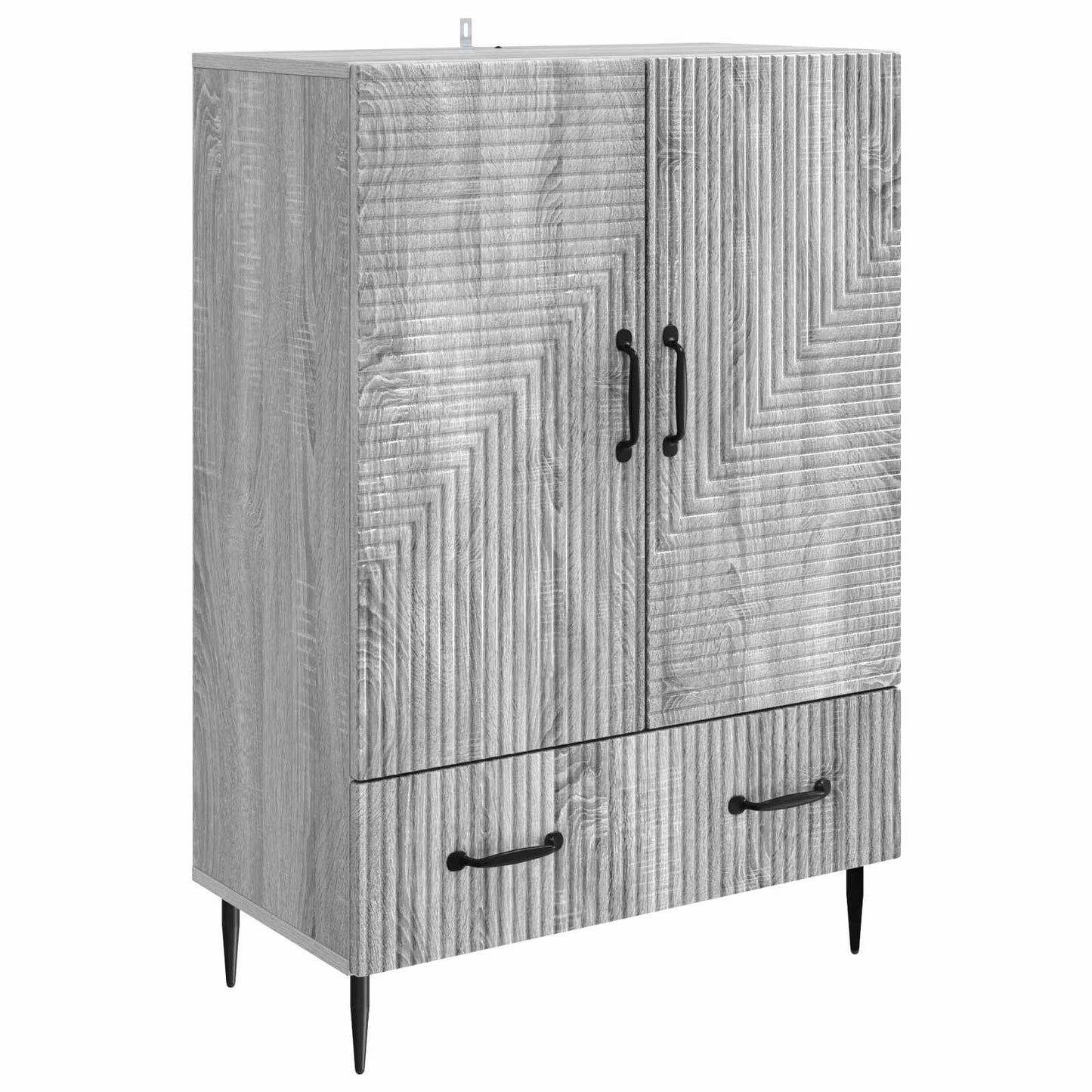 Sideboard Grey Sonoma 66 x 34.5 x 95 cm Engineered Wood