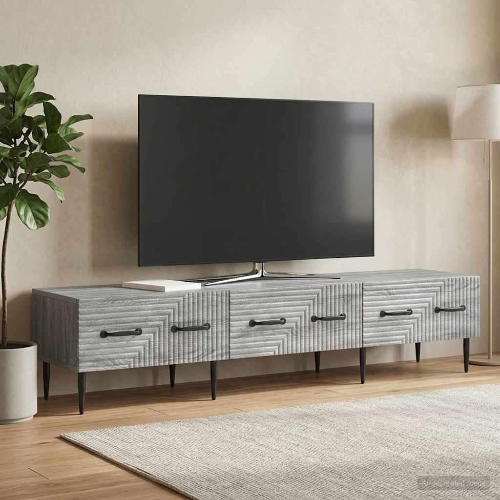 TV Cabinet Grey Sonoma 147 x 34.5 x 30 cm Engineered Wood