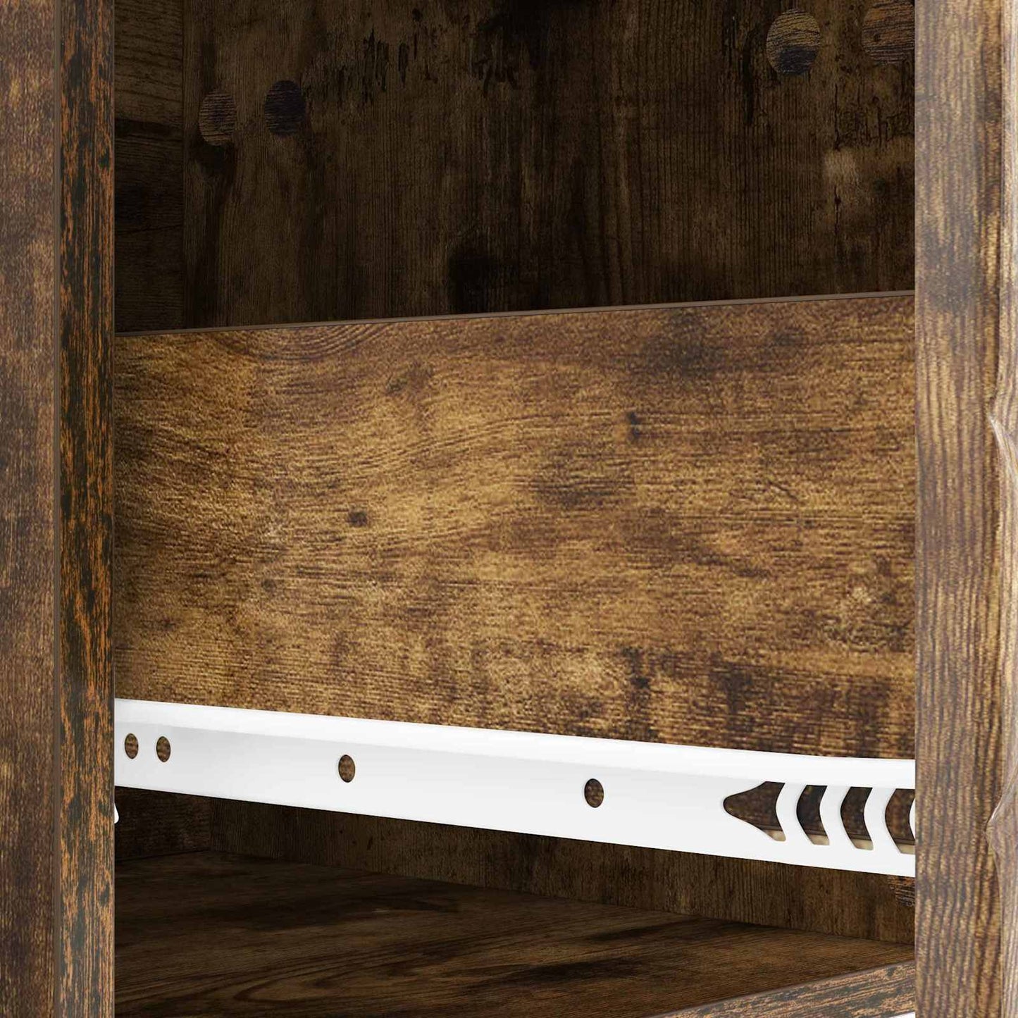 Bedside Table Smoked Oak 62 x 34.5 x 48 cm Engineered Wood
