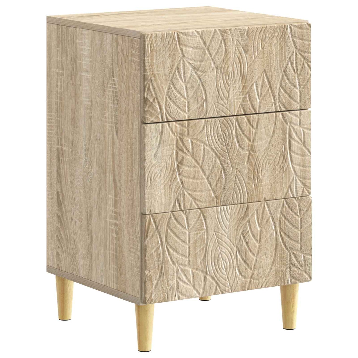 Bedside Table Sonoma Oak 43 x 39.5 x 66.5 cm Engineered Wood
