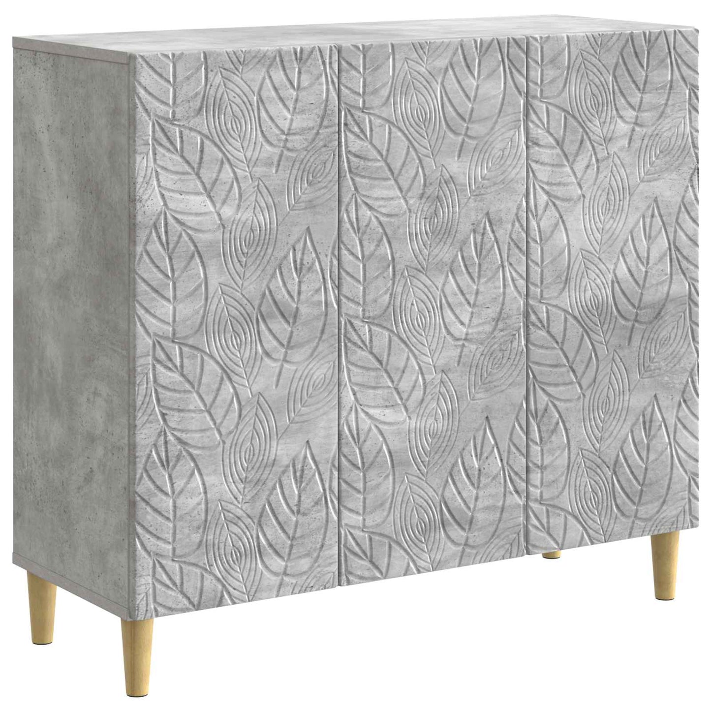 Sideboard Concrete Grey 89 x 34.5 x 80 cm Engineered Wood