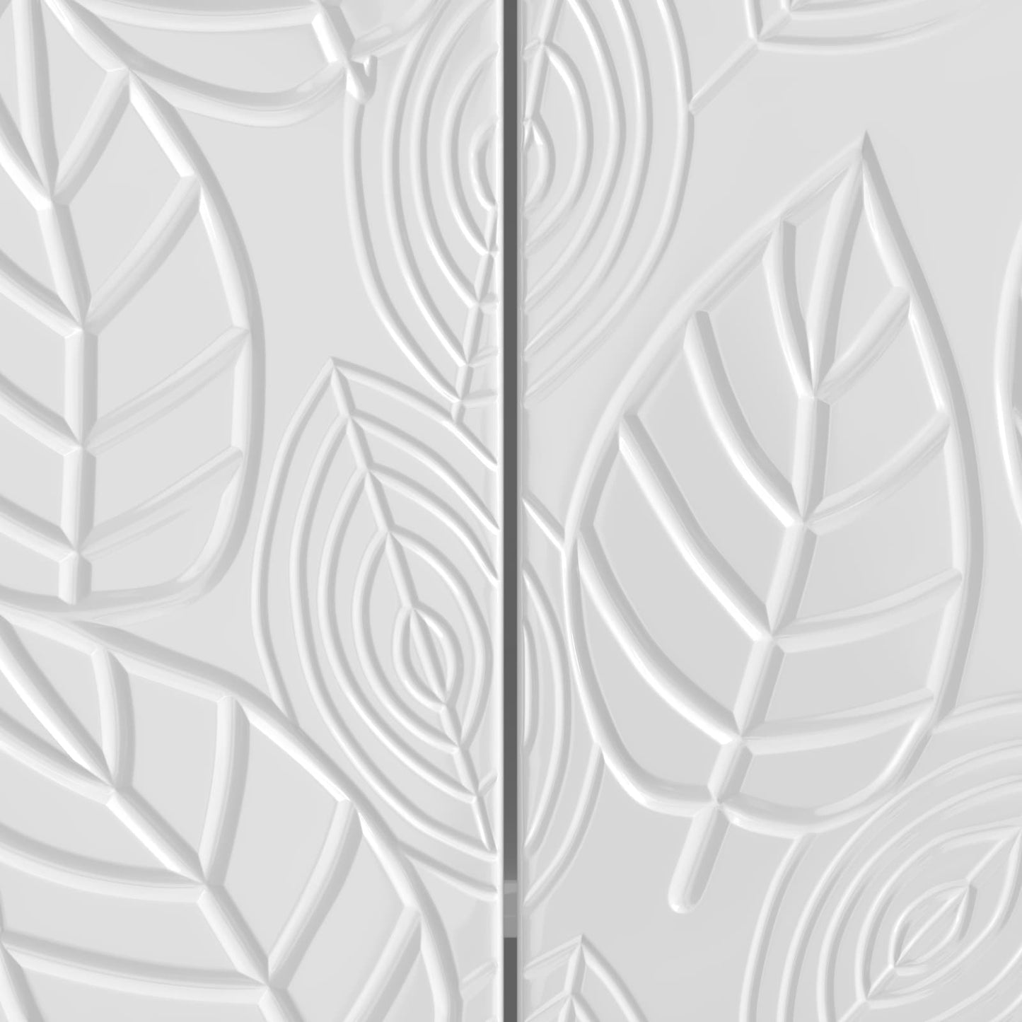 Sideboard High Gloss White 89 x 34.5 x 80 cm Engineered Wood
